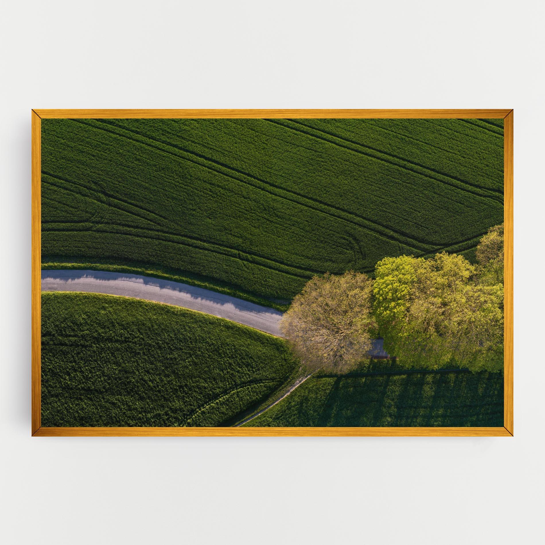 Leinwandbild Green Road mockup 0