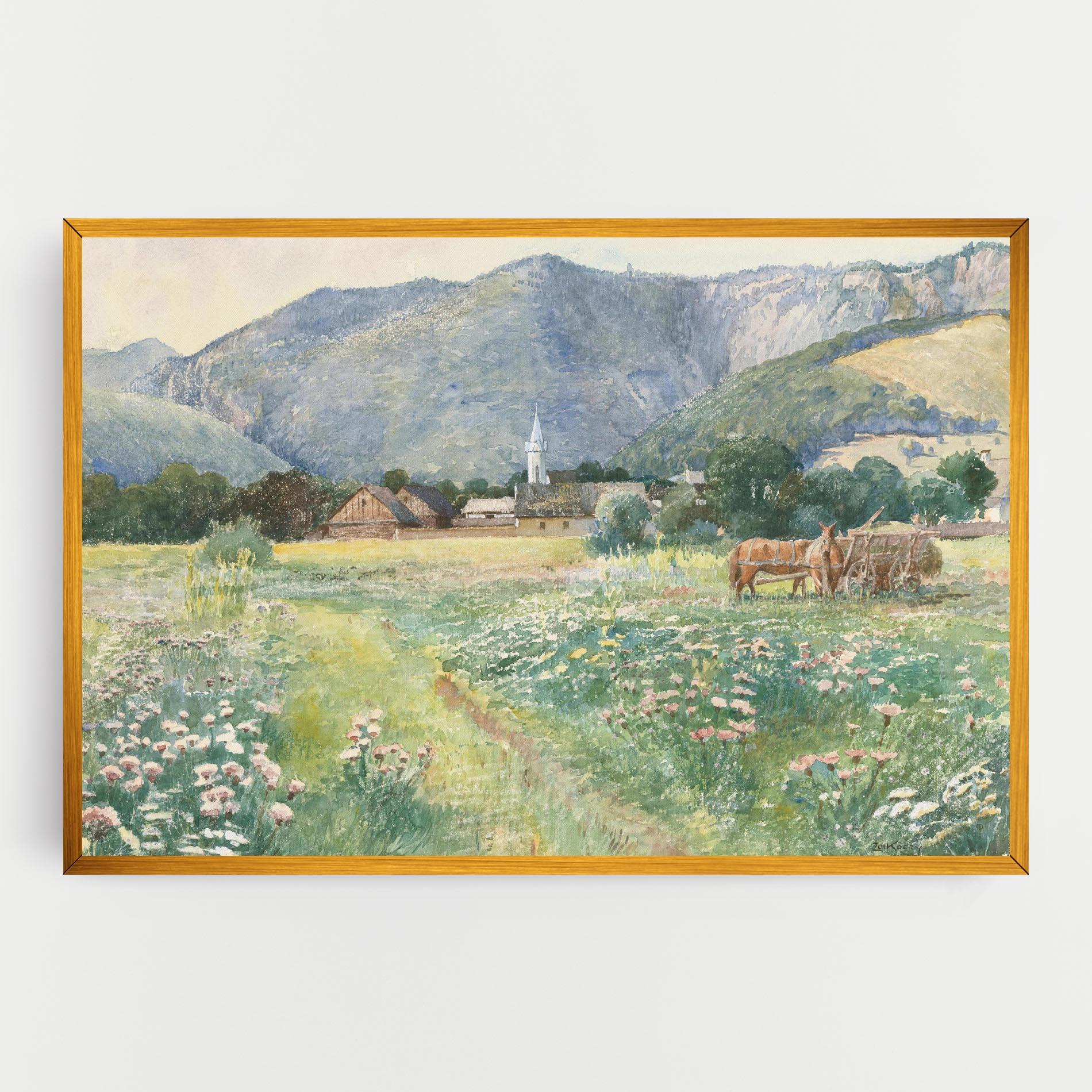 Leinwandbild Rural Painting Art mockup 0