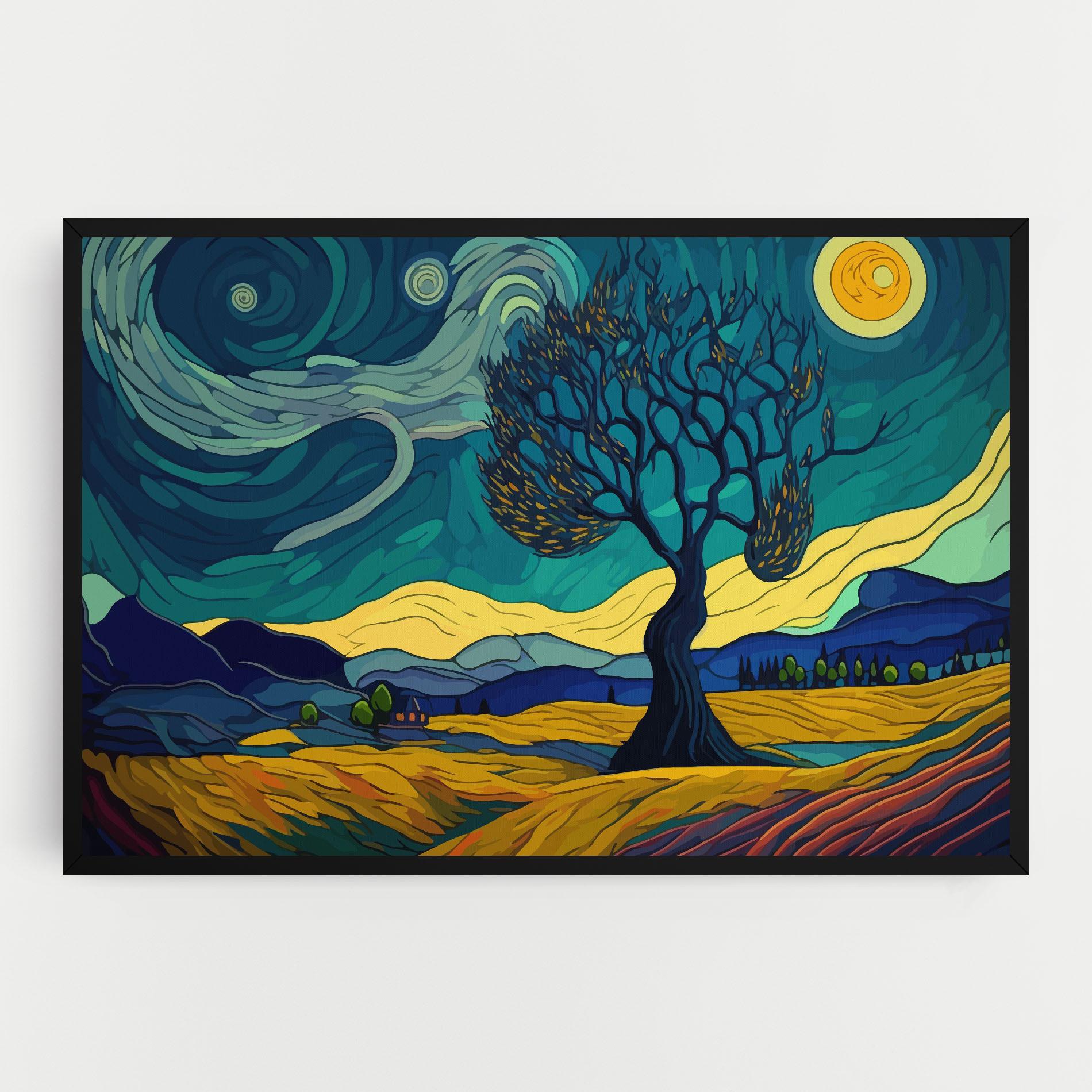 Leinwandbild Abstract Rural Art mockup 0