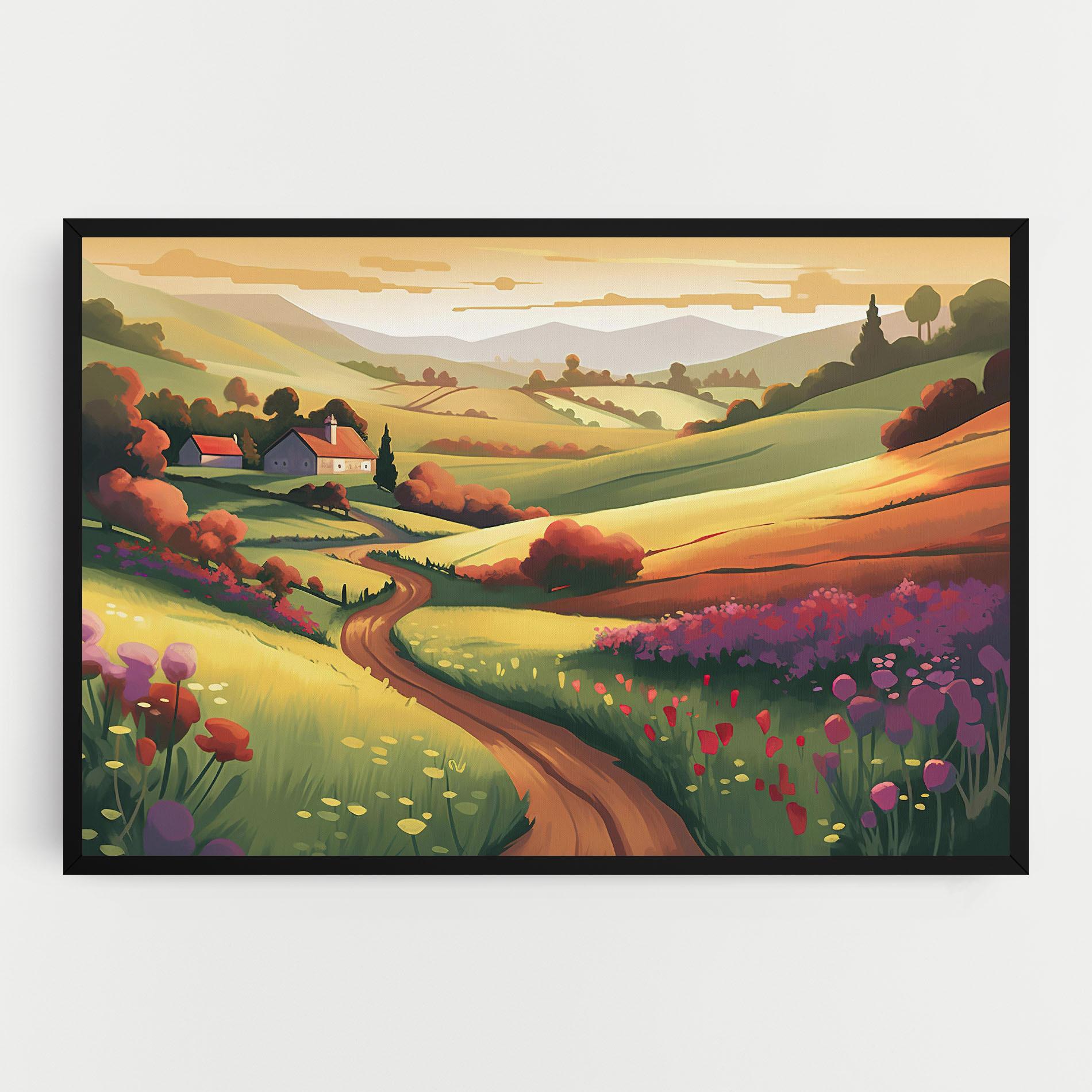 Leinwandbild Countryside Charm mockup 0