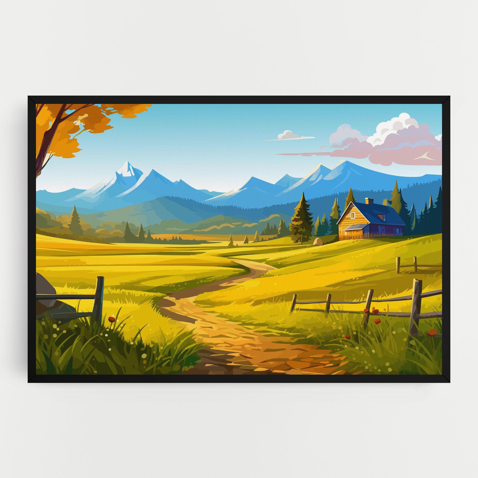 Leinwandbild Daylight Rural View mockup 0