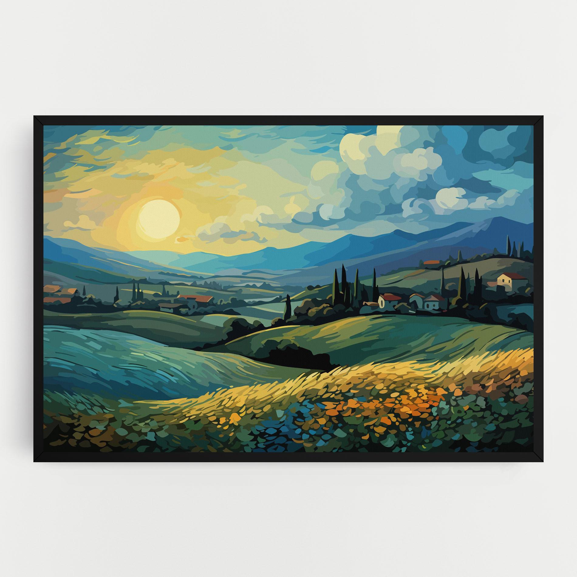 Leinwandbild Fantasy Blue View mockup 0