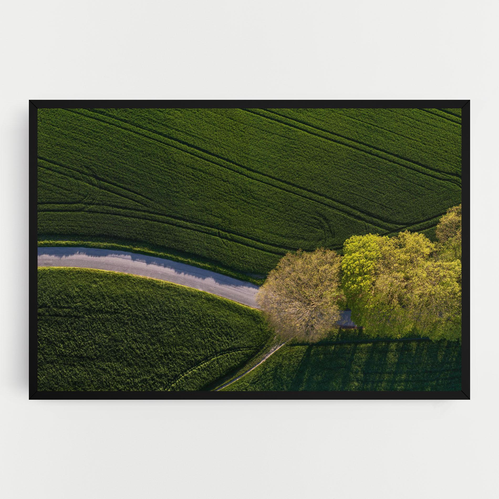 Leinwandbild Green Road mockup 0