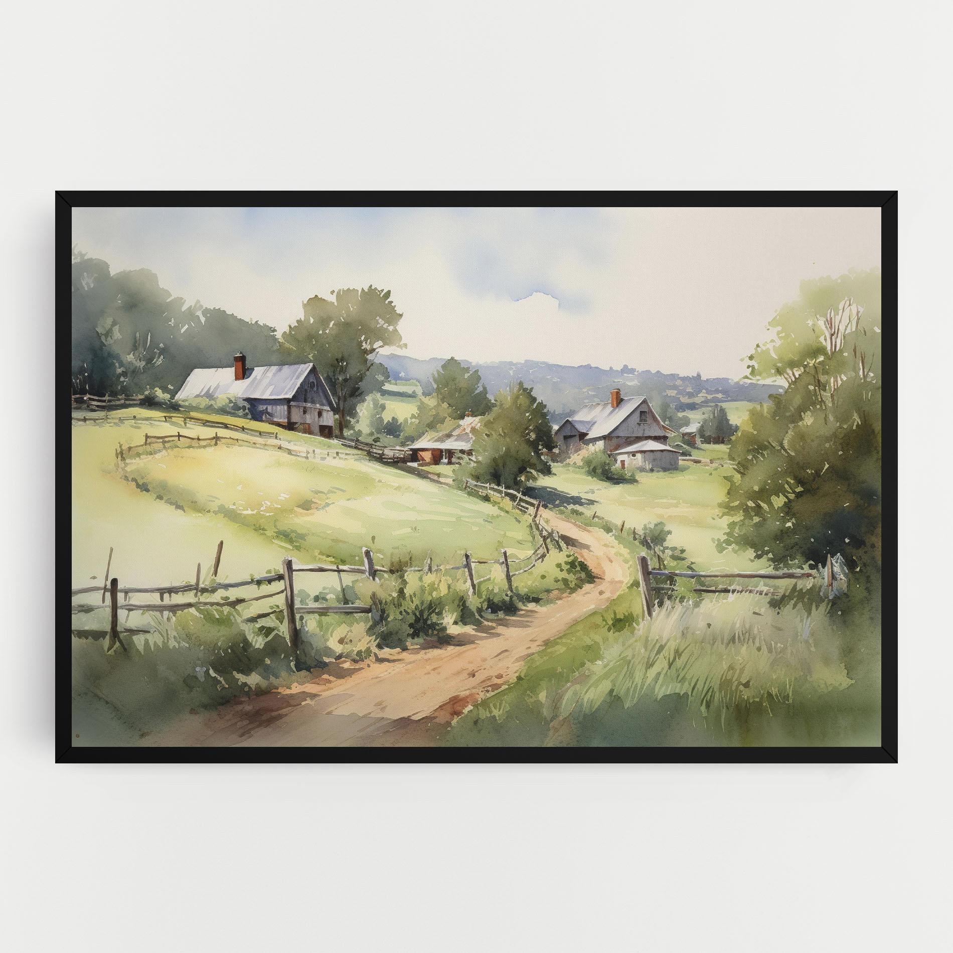 Leinwandbild Rural Farm mockup 0