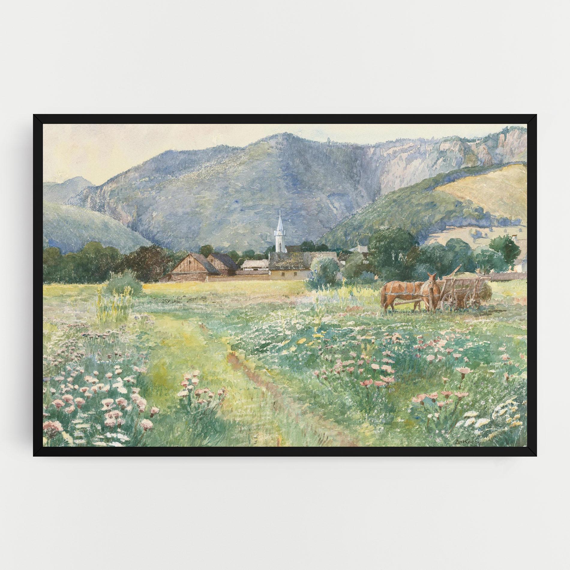 Leinwandbild Rural Painting Art mockup 0