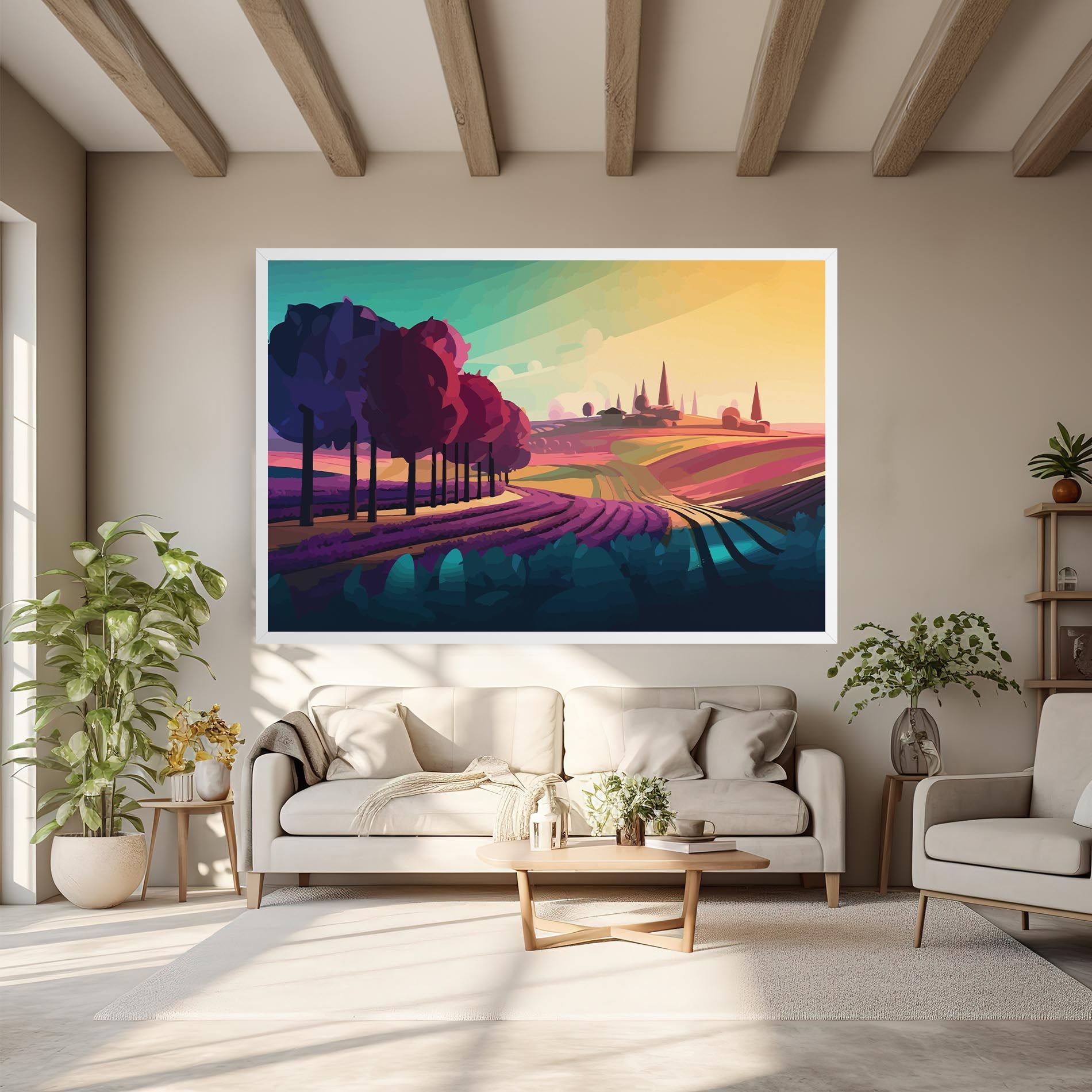 Beautiful Rural View mockup 6