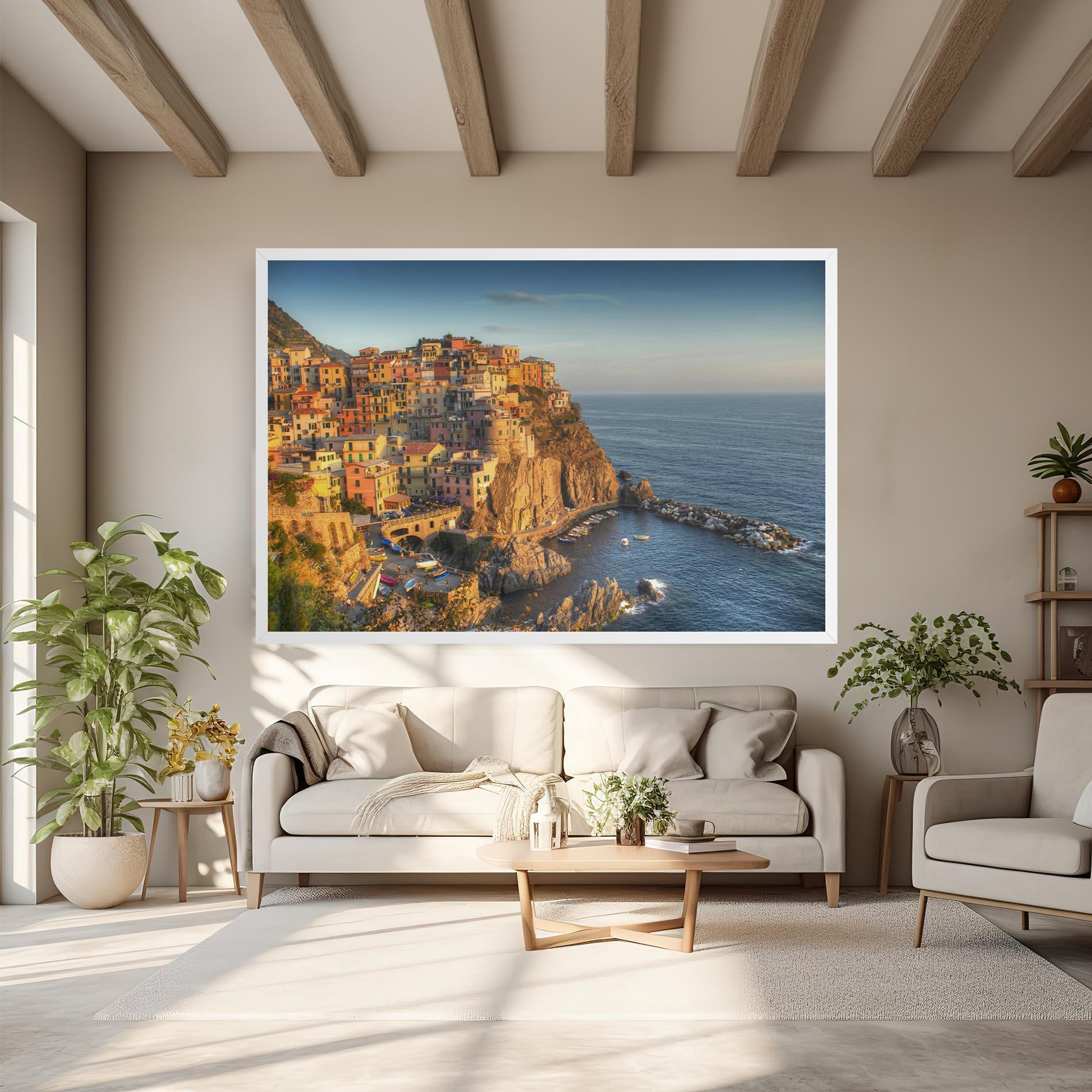 Leinwandbild Cinque Terrre mockup 6