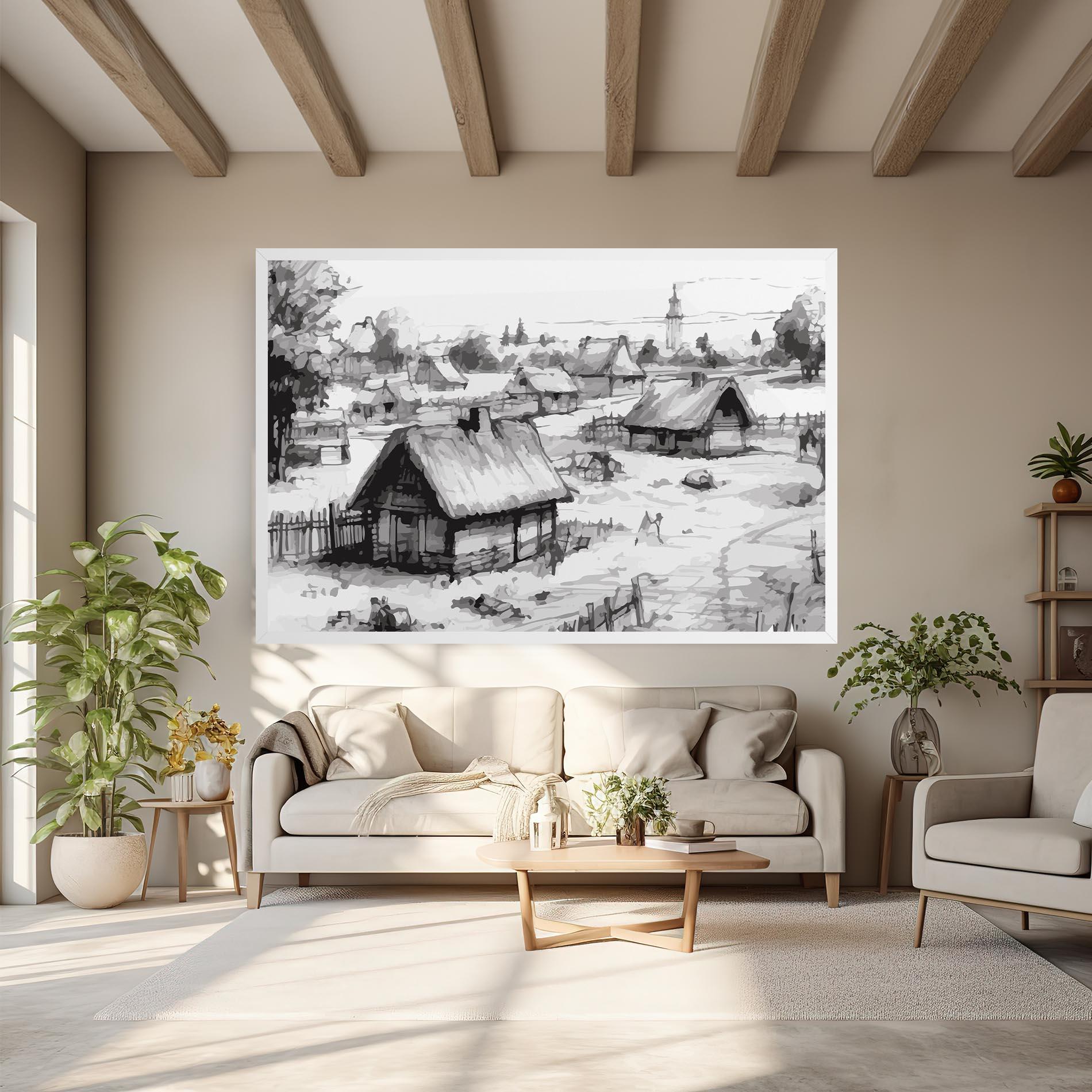 Leinwandbild Farm Grey Ink mockup 6