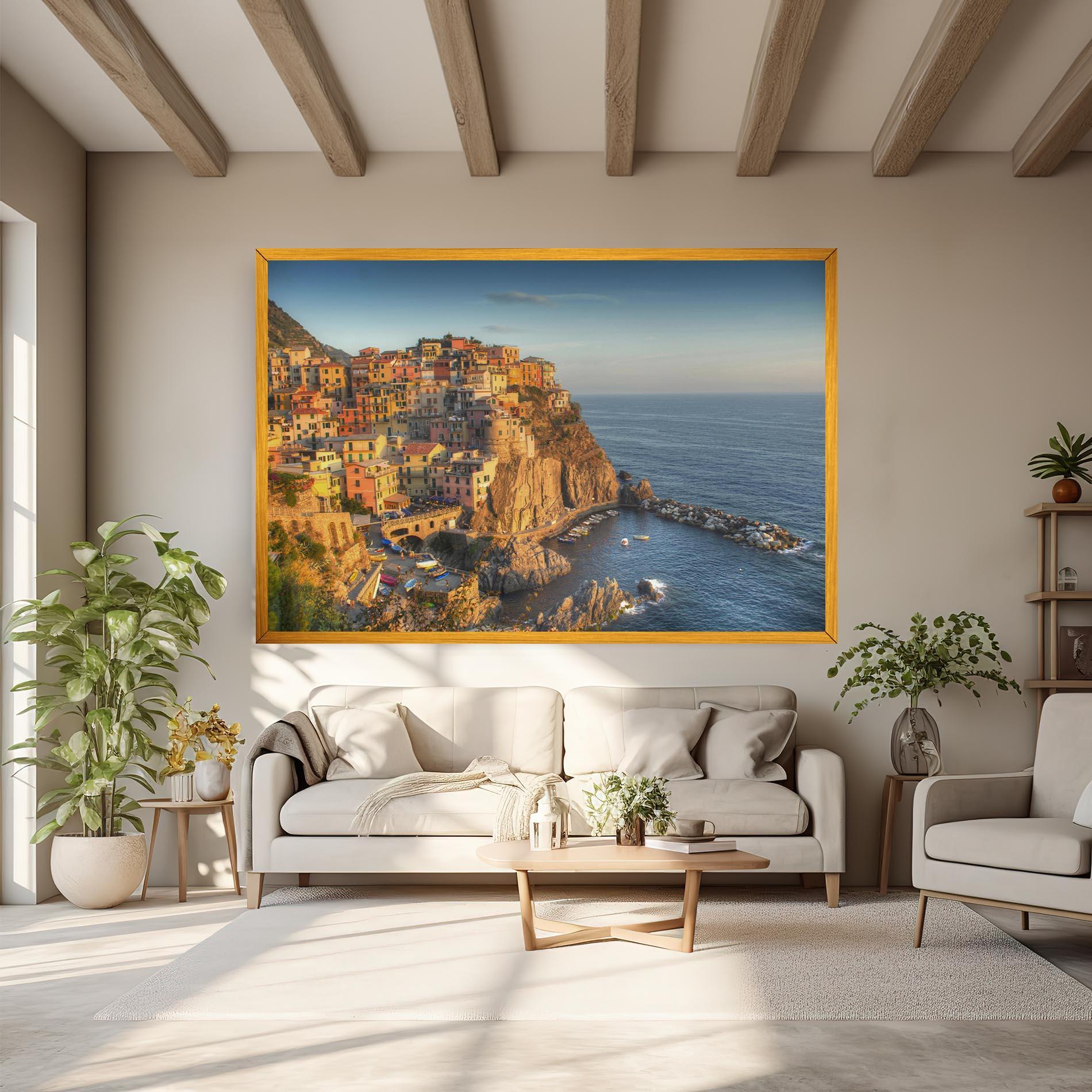 Leinwandbild Cinque Terrre mockup 6