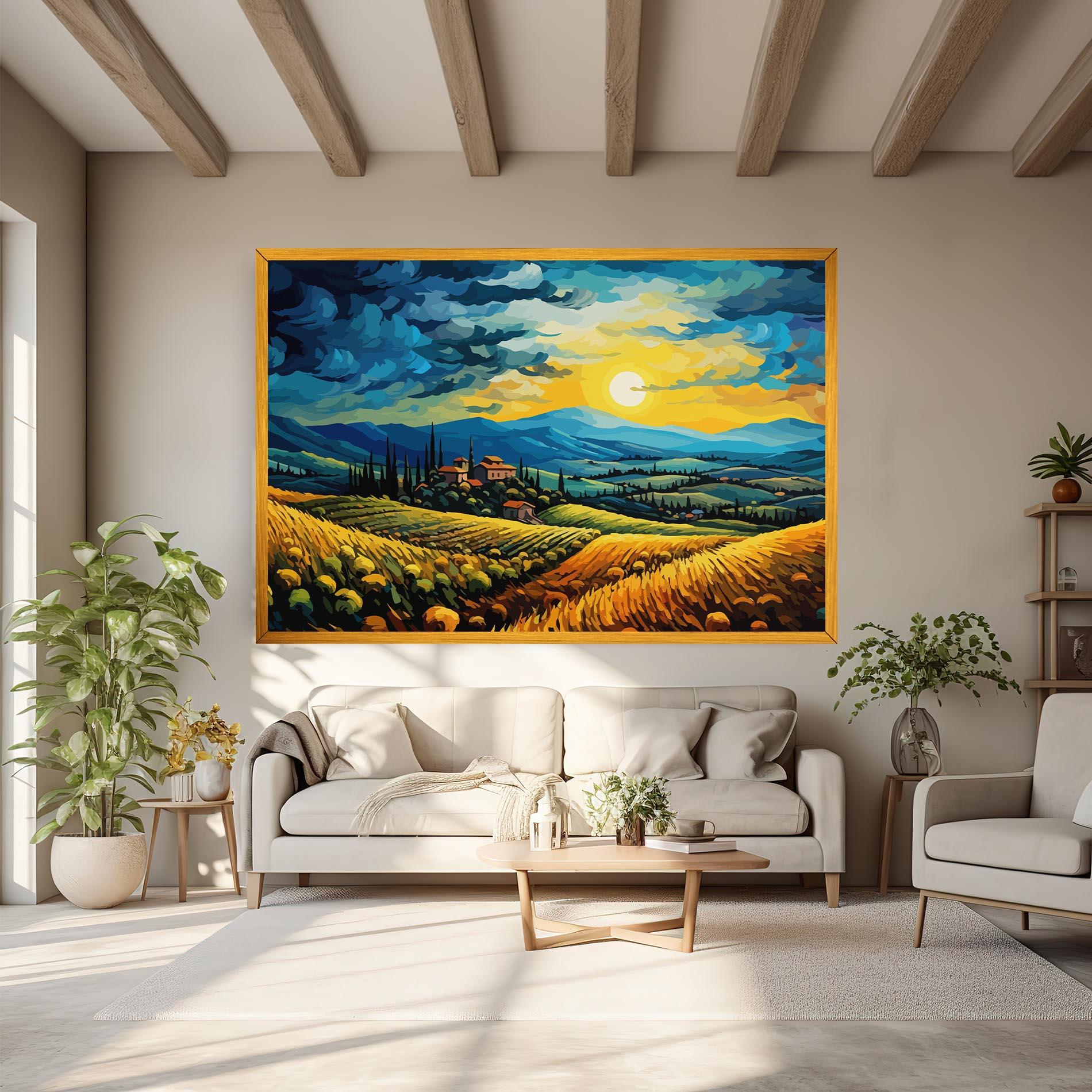 Leinwandbild Rural Fantasy View mockup 6