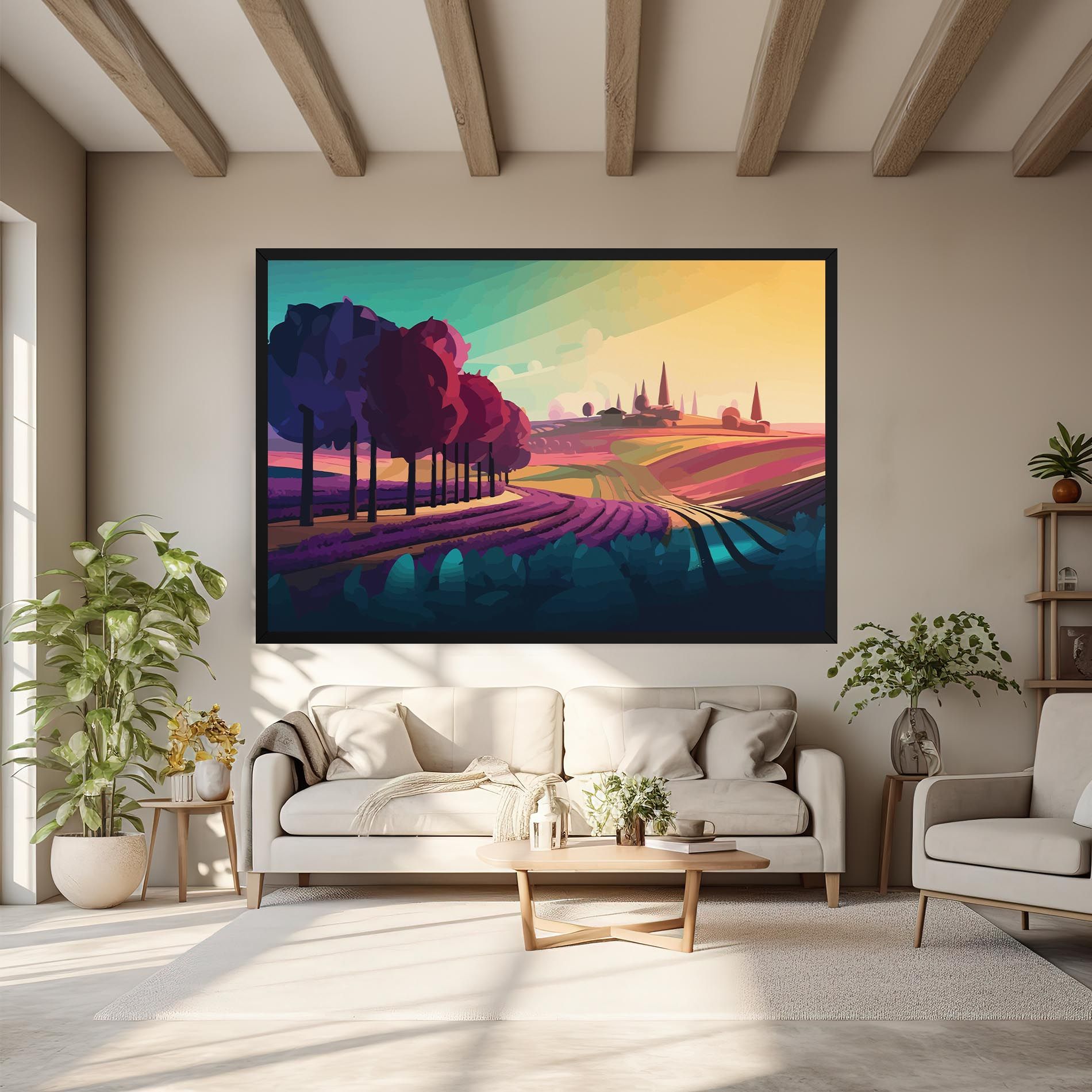 Beautiful Rural View mockup 6