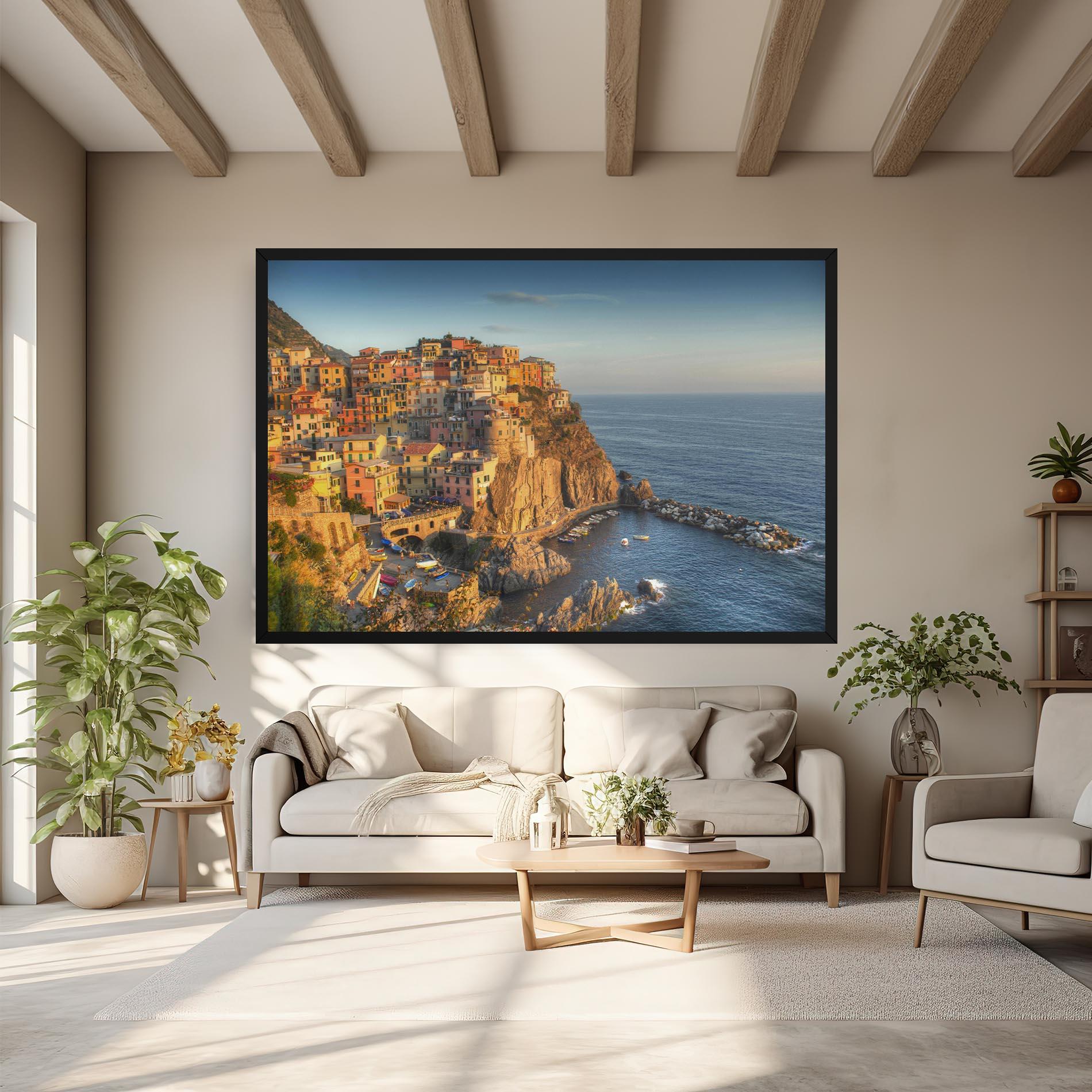 Leinwandbild Cinque Terrre mockup 6