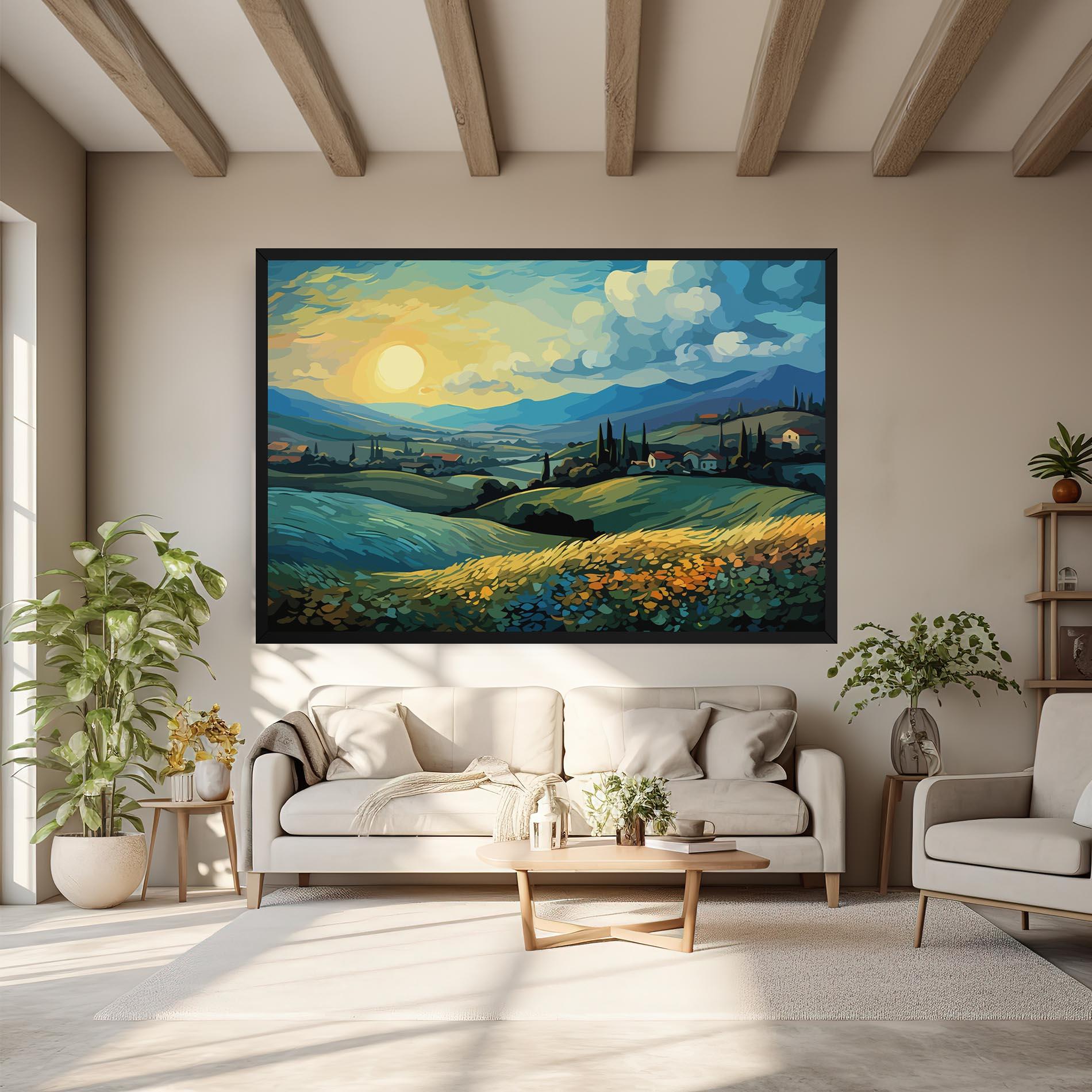 Leinwandbild Fantasy Blue View mockup 6