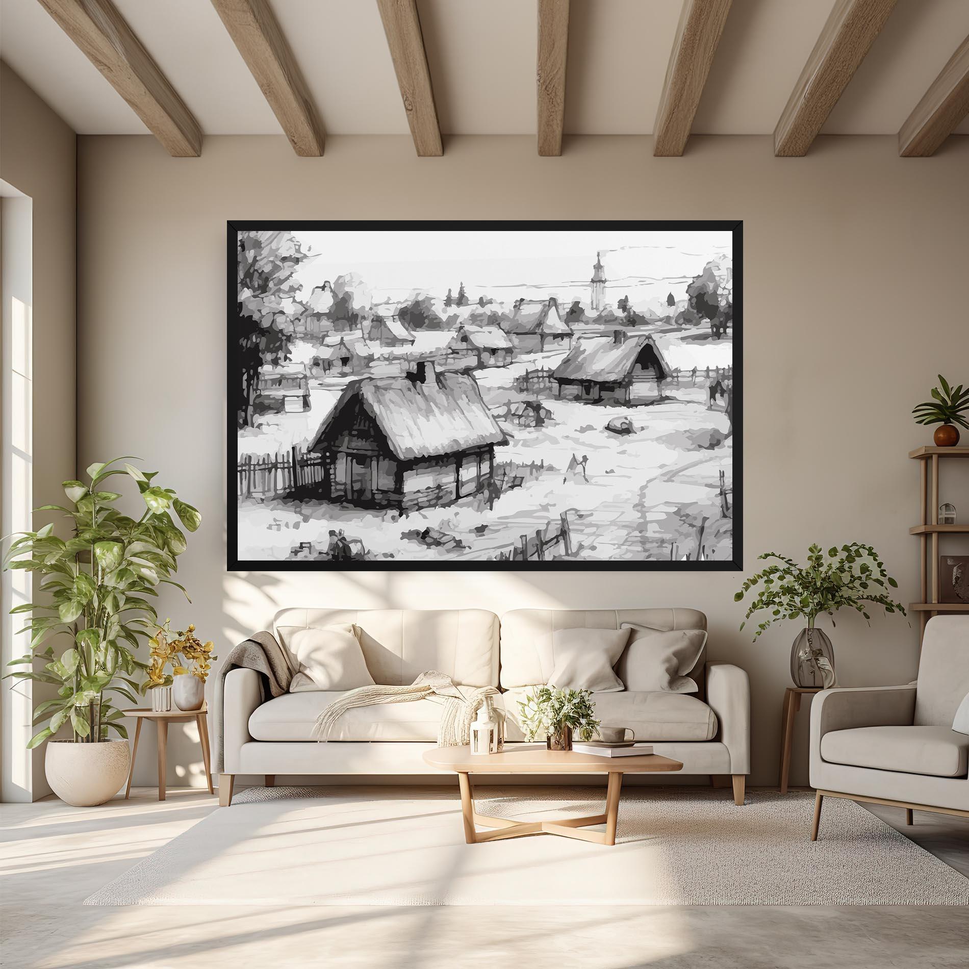 Leinwandbild Farm Grey Ink mockup 6