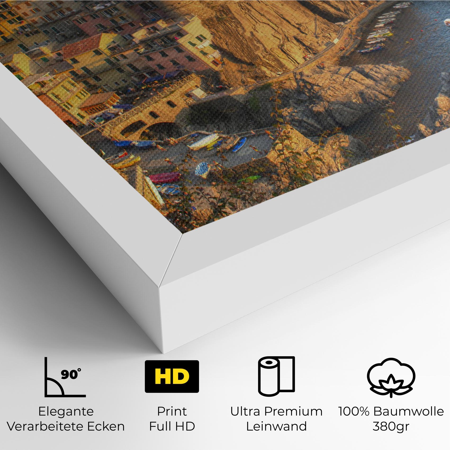 Leinwandbild Cinque Terrre mockup 4