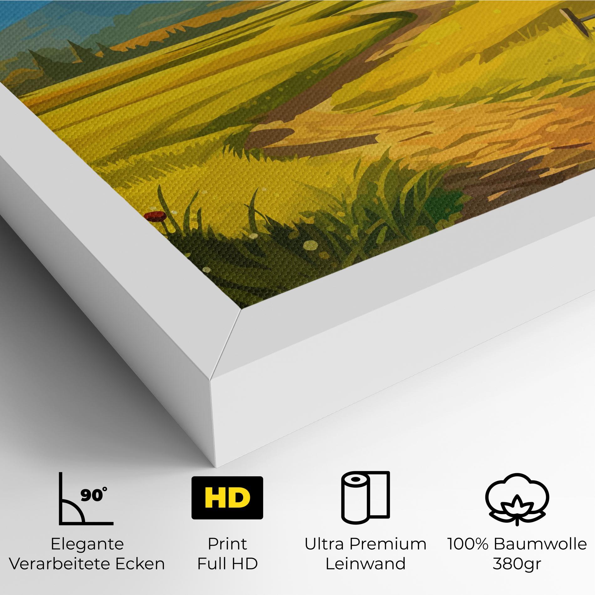 Leinwandbild Daylight Rural View mockup 4