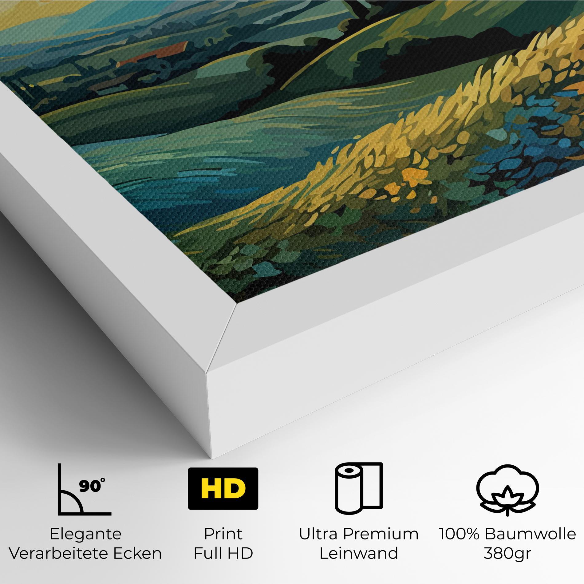 Leinwandbild Fantasy Blue View mockup 4