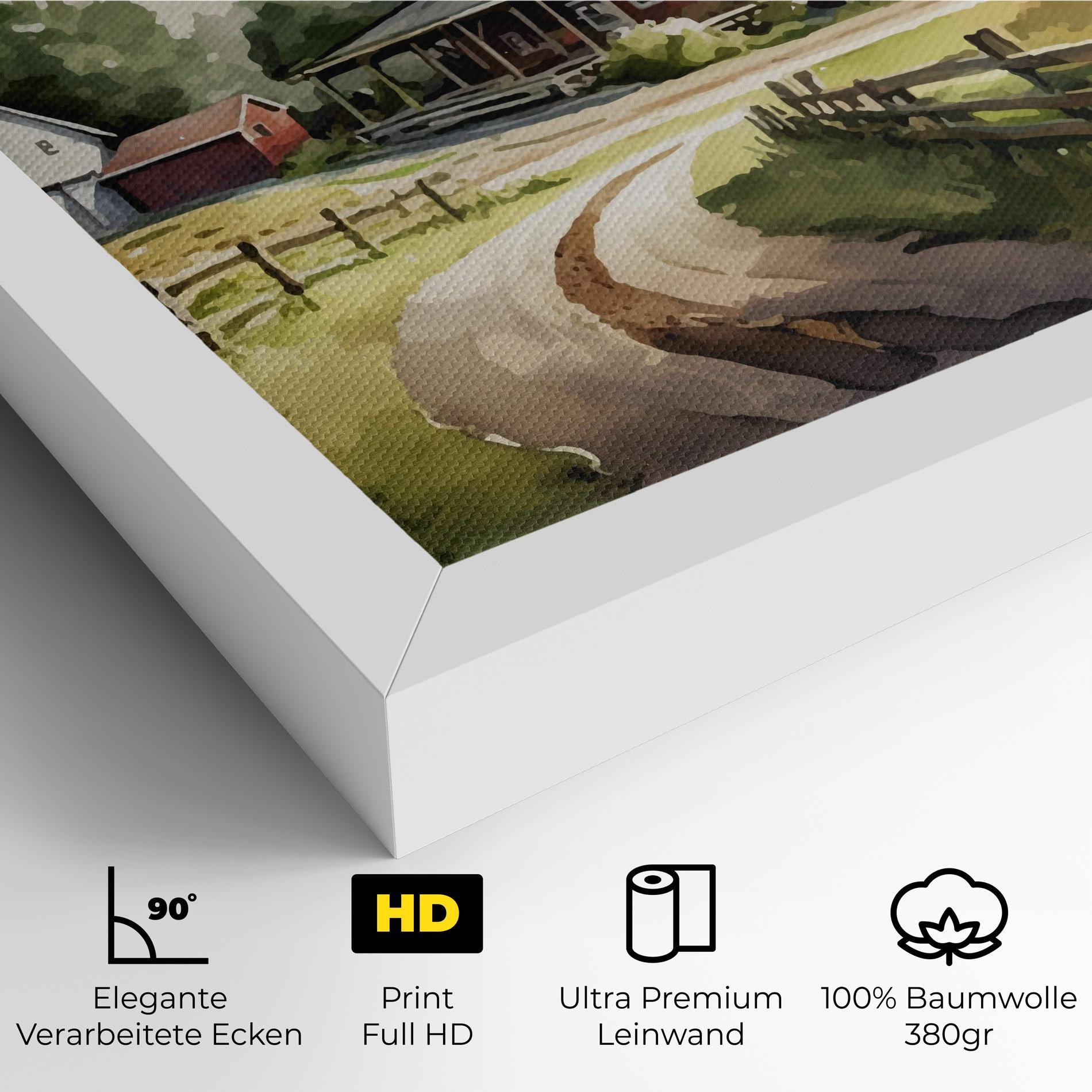 Leinwandbild Farmhouse Painting mockup 4