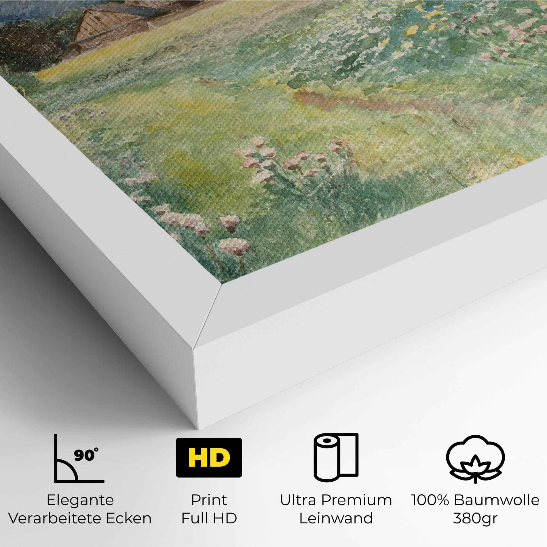 Leinwandbild Rural Painting Art mockup 4