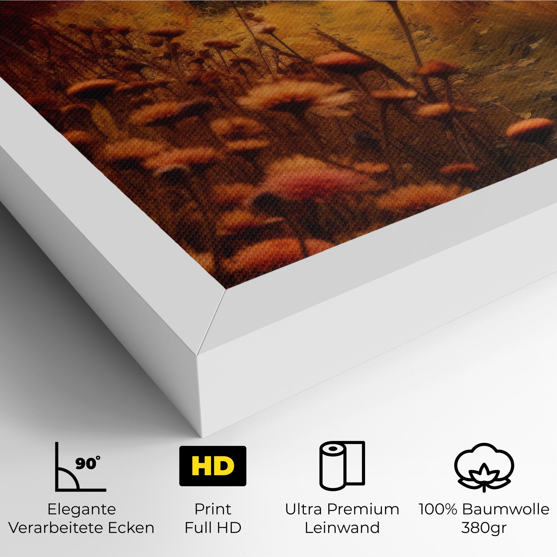 Leinwandbild Small Cabin Field mockup 4