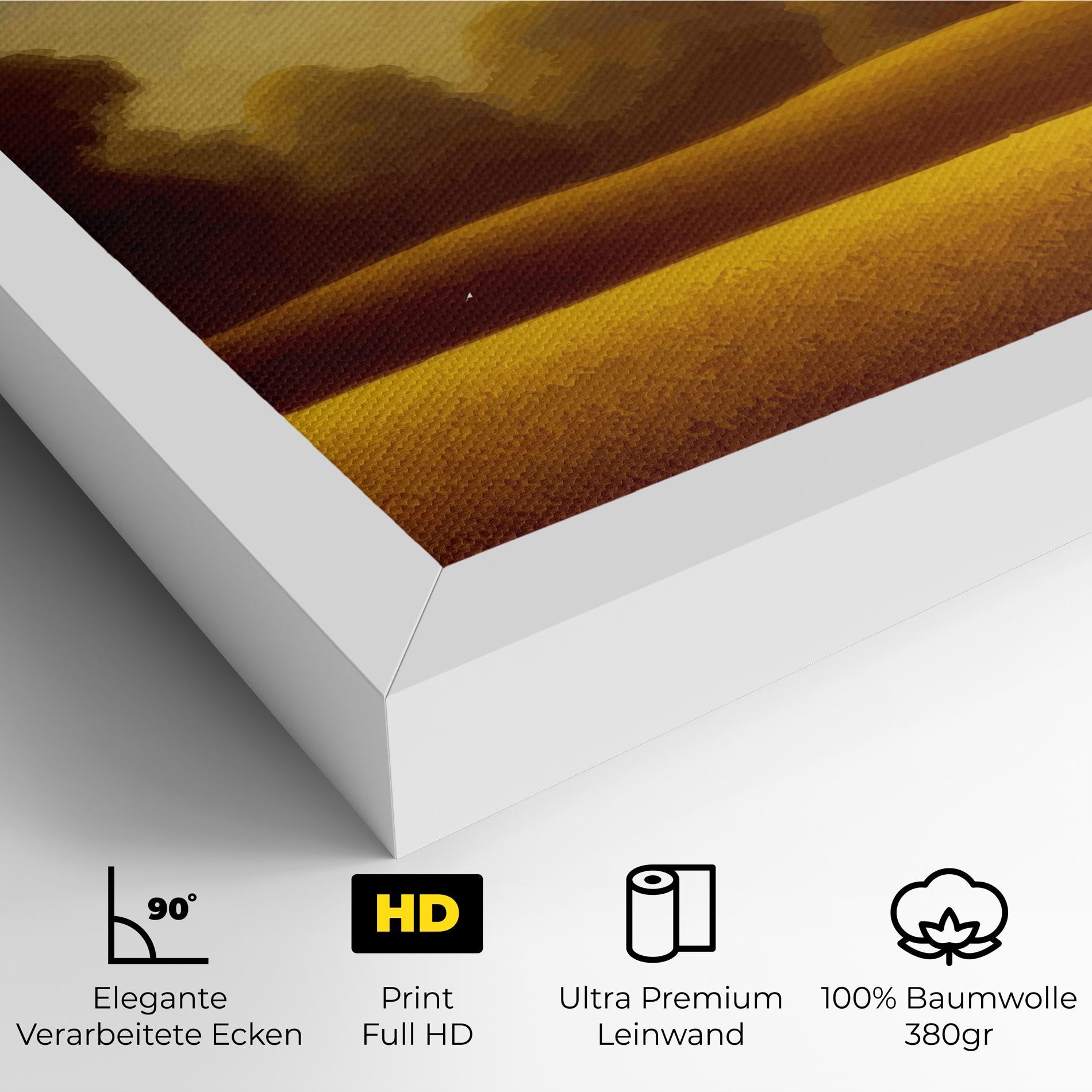 Leinwandbild Yellow Countryside mockup 4