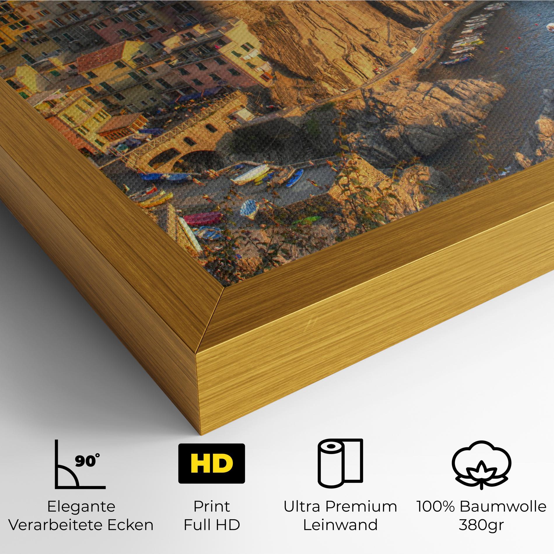 Leinwandbild Cinque Terrre mockup 4