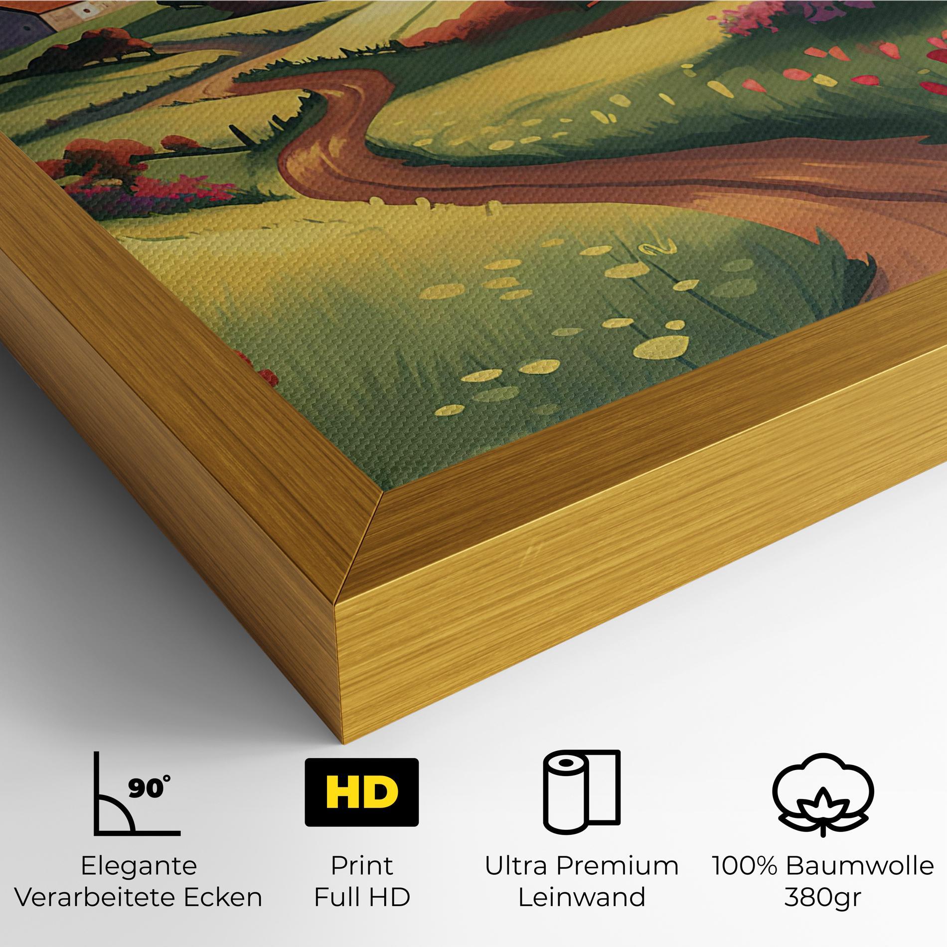 Leinwandbild Countryside Charm mockup 4