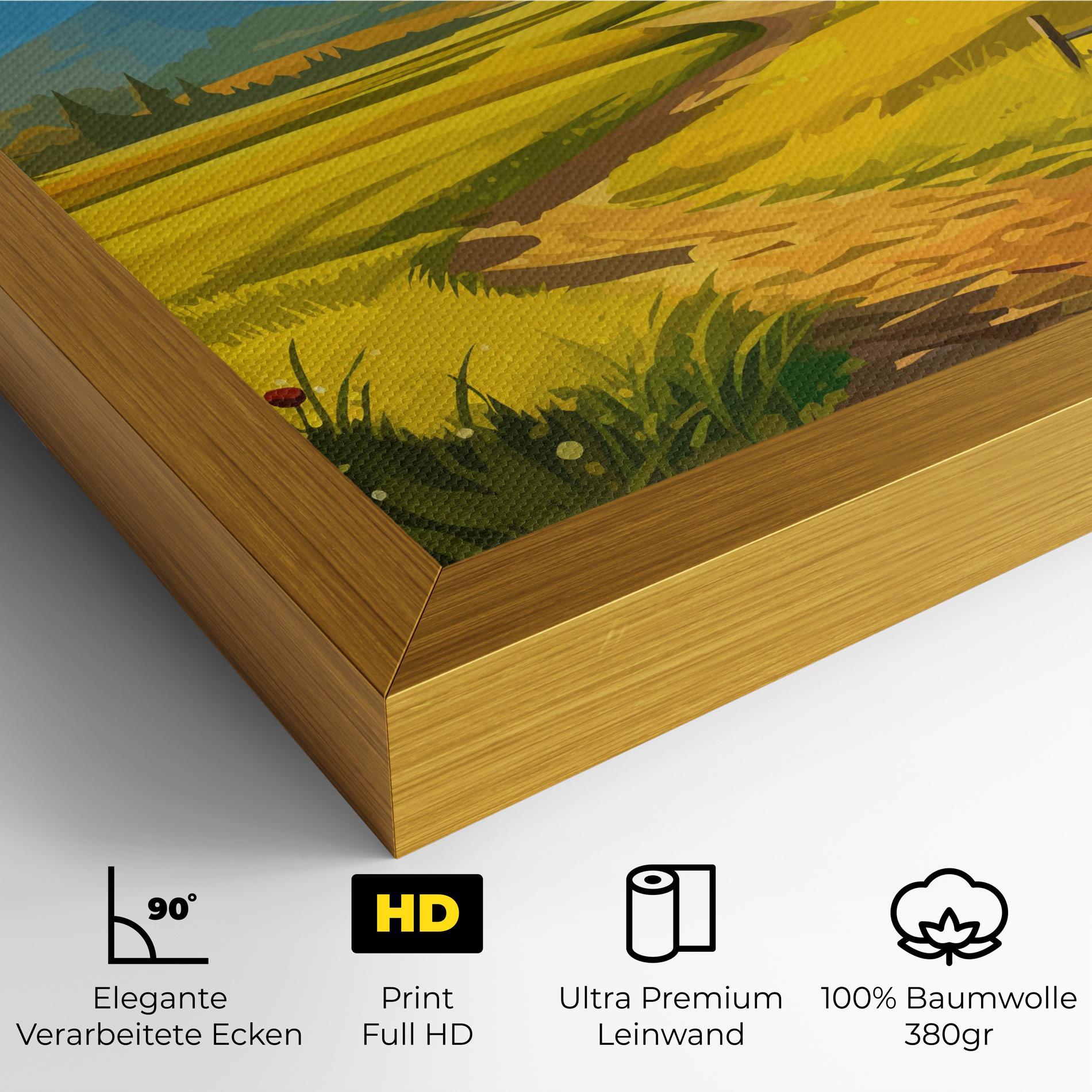 Leinwandbild Daylight Rural View mockup 4