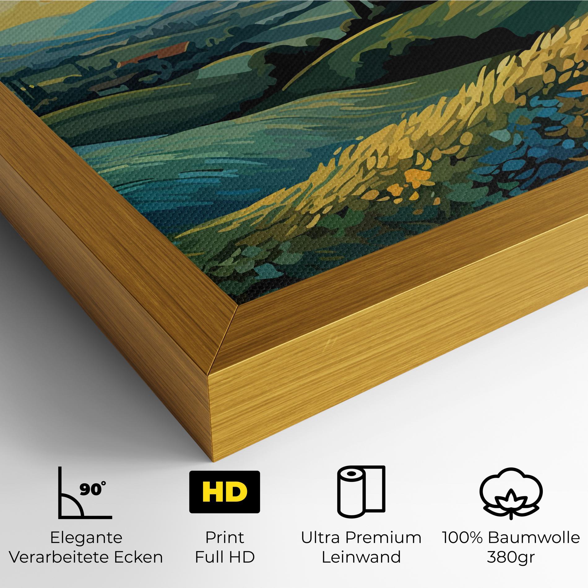 Leinwandbild Fantasy Blue View mockup 4