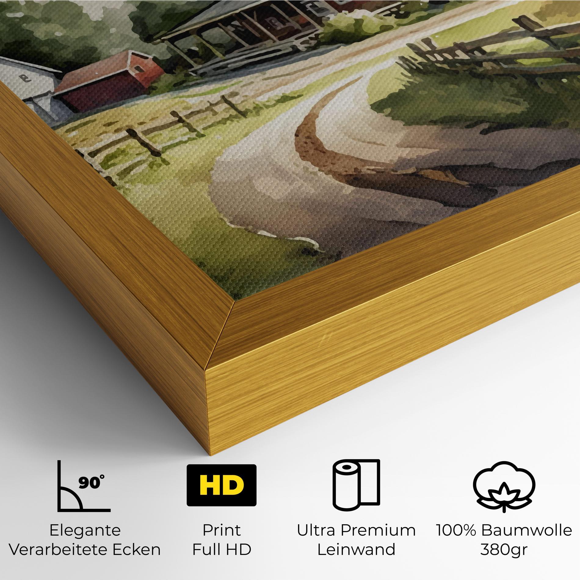 Leinwandbild Farmhouse Painting mockup 4