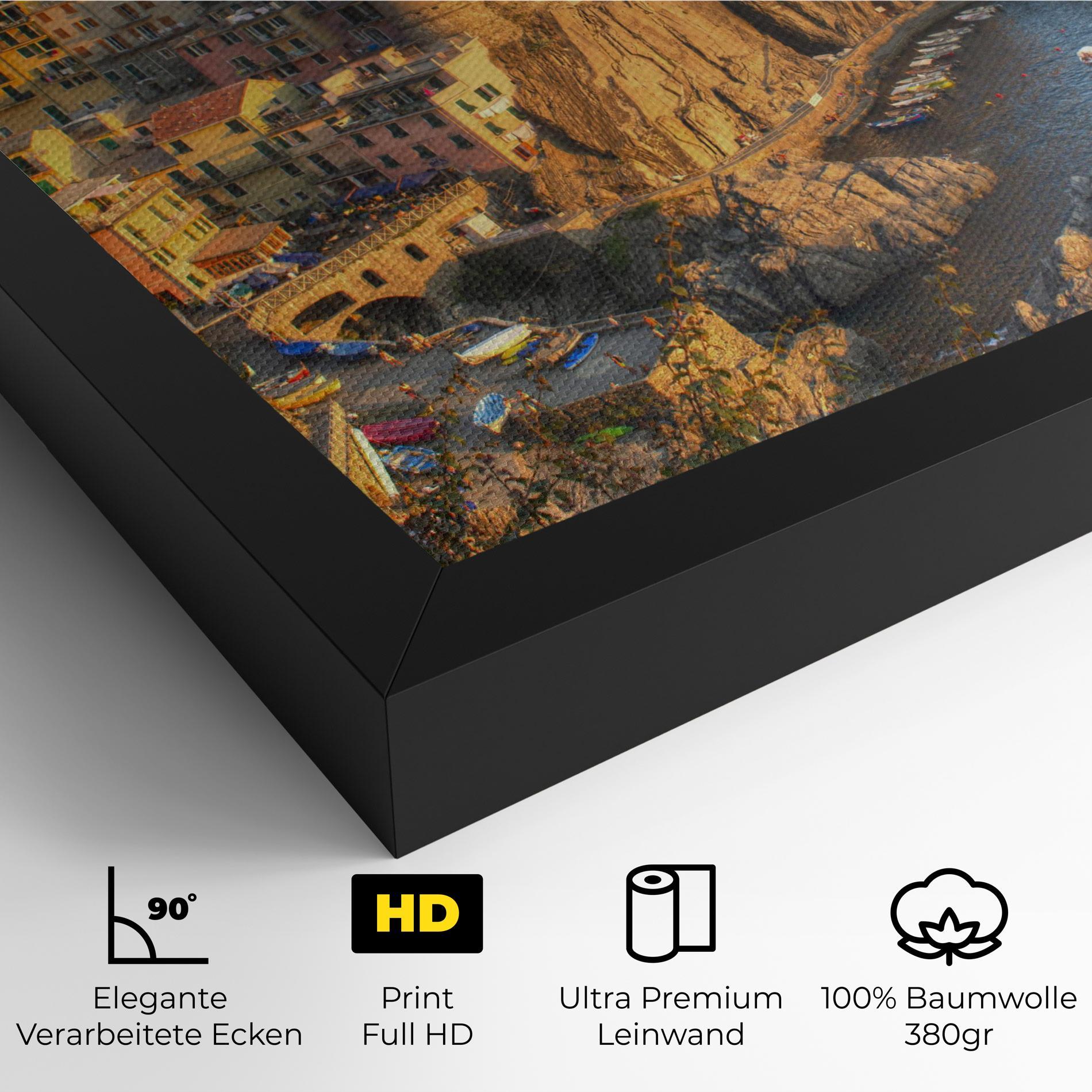 Leinwandbild Cinque Terrre mockup 4