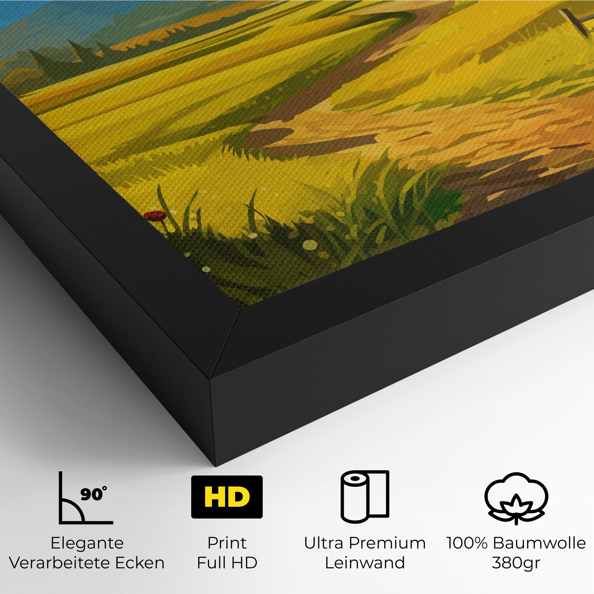 Leinwandbild Daylight Rural View mockup 4