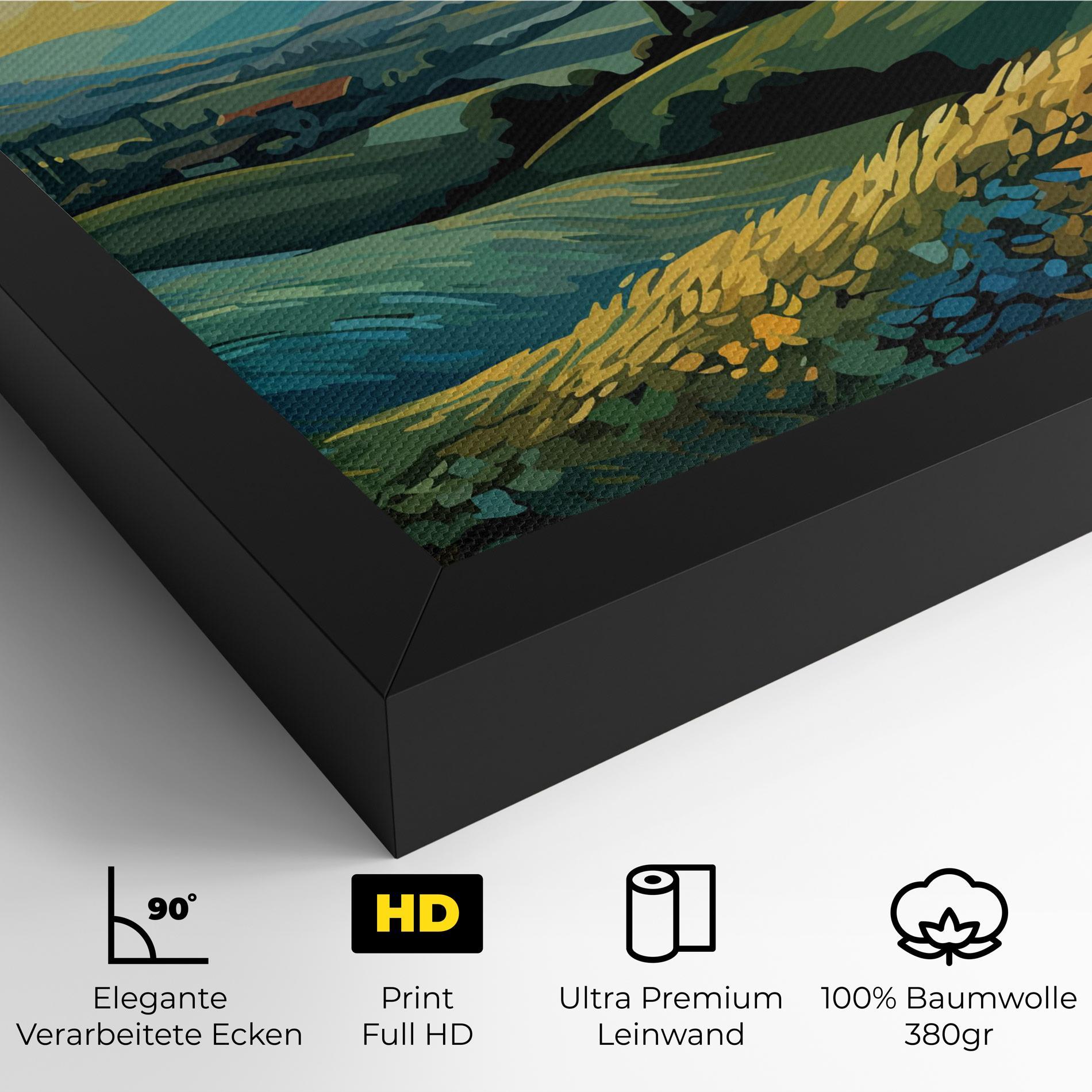 Leinwandbild Fantasy Blue View mockup 4