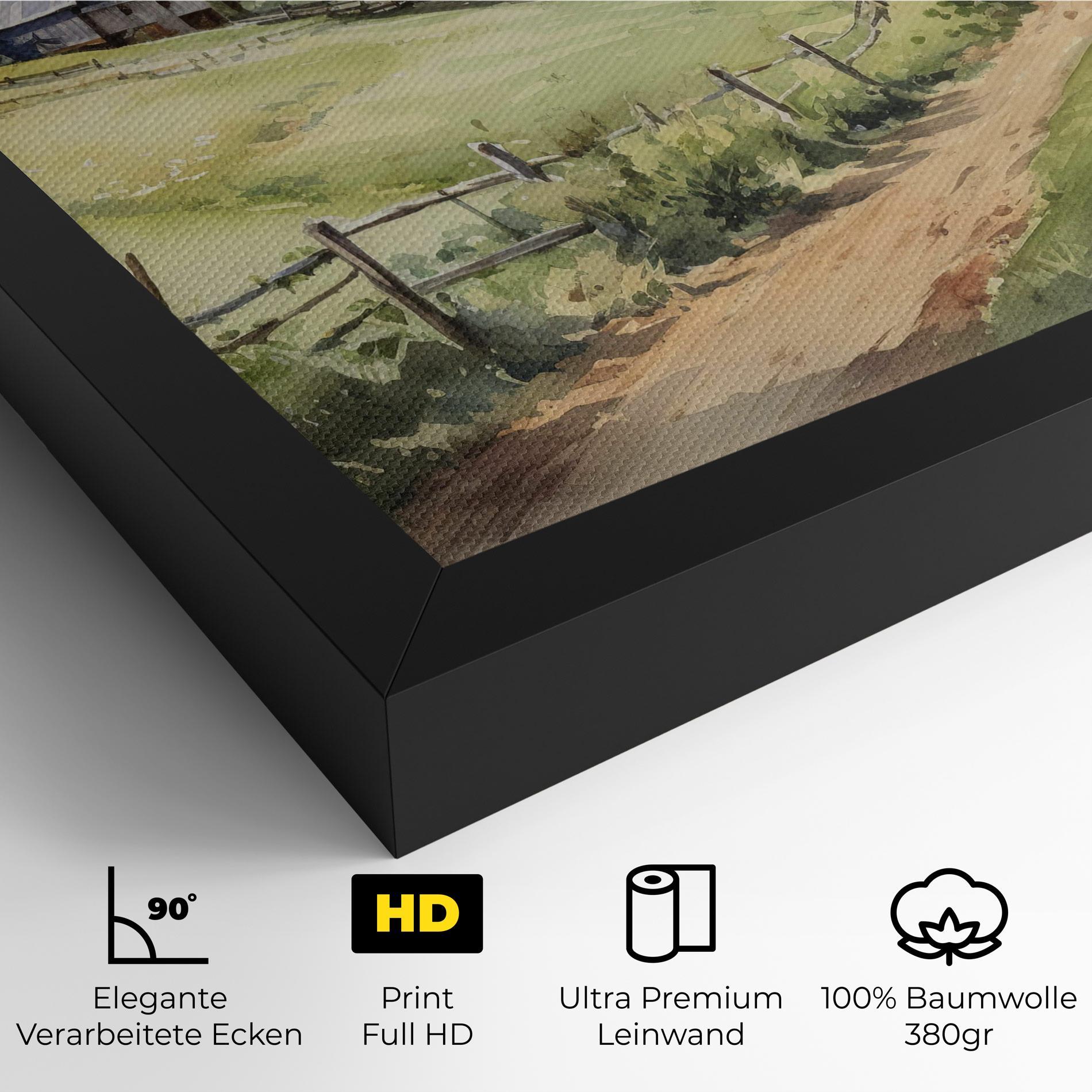 Leinwandbild Rural Farm mockup 4