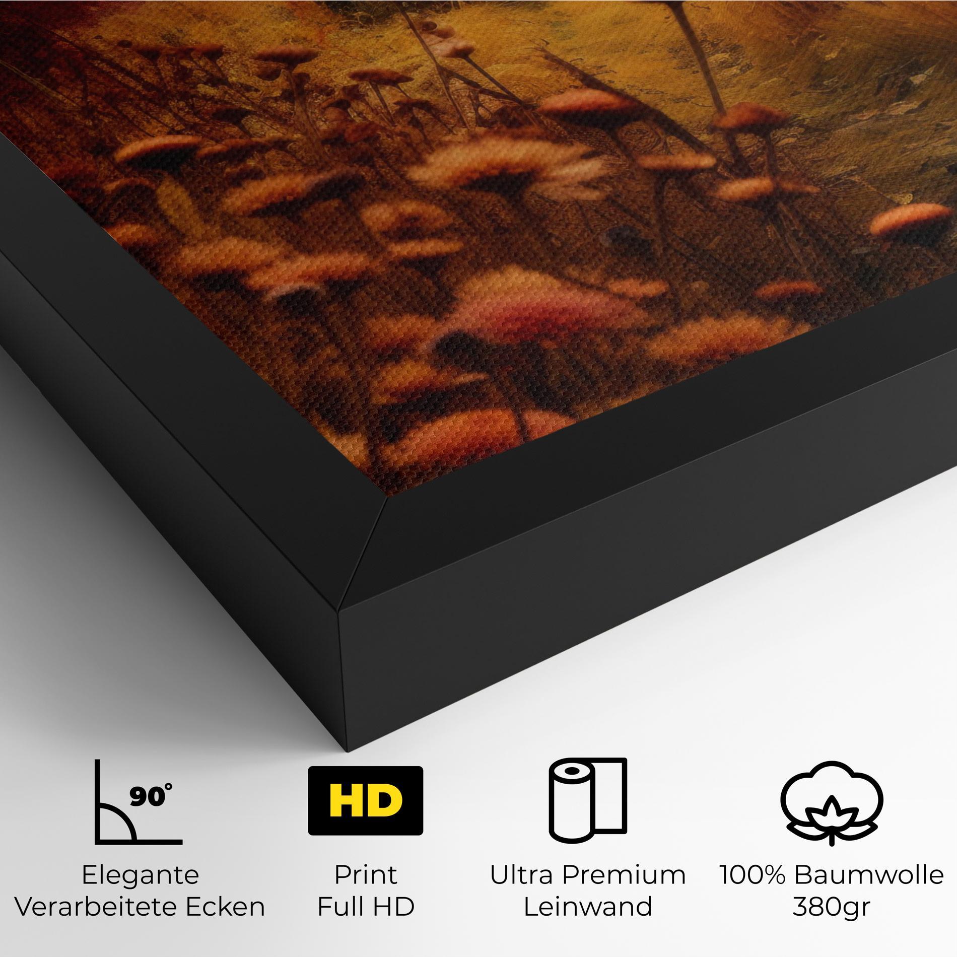 Leinwandbild Small Cabin Field mockup 4