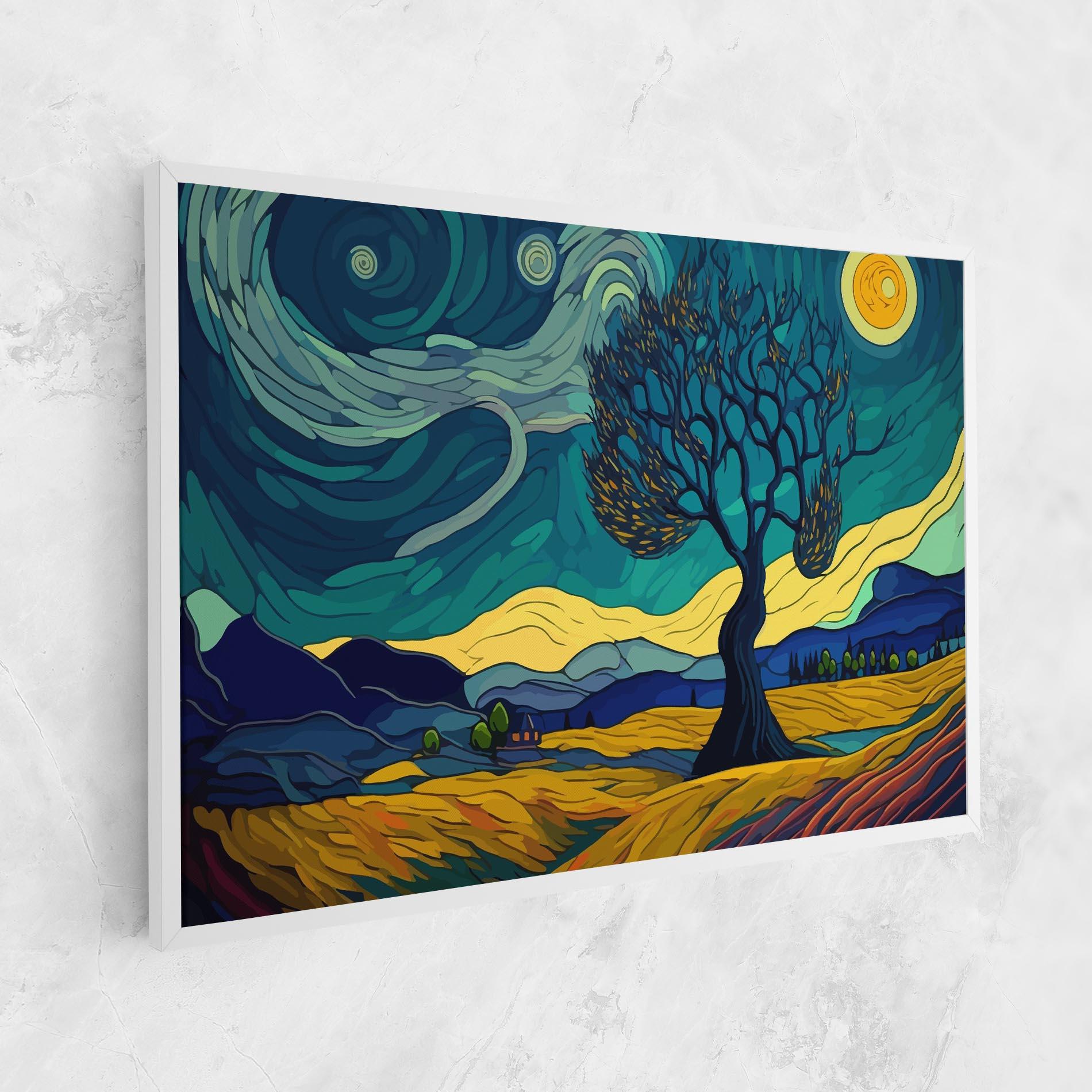 Leinwandbild Abstract Rural Art mockup 1