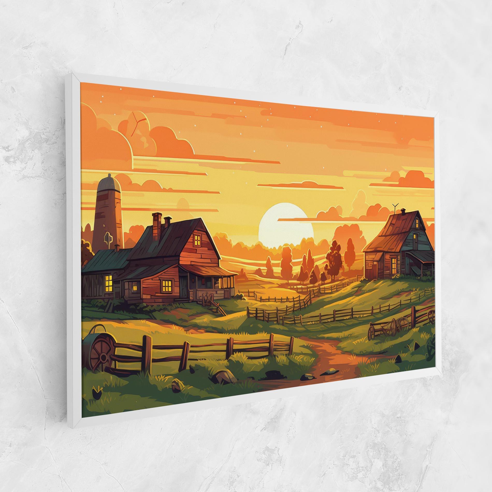 Leinwandbild Farmhouse Sunlight mockup 1