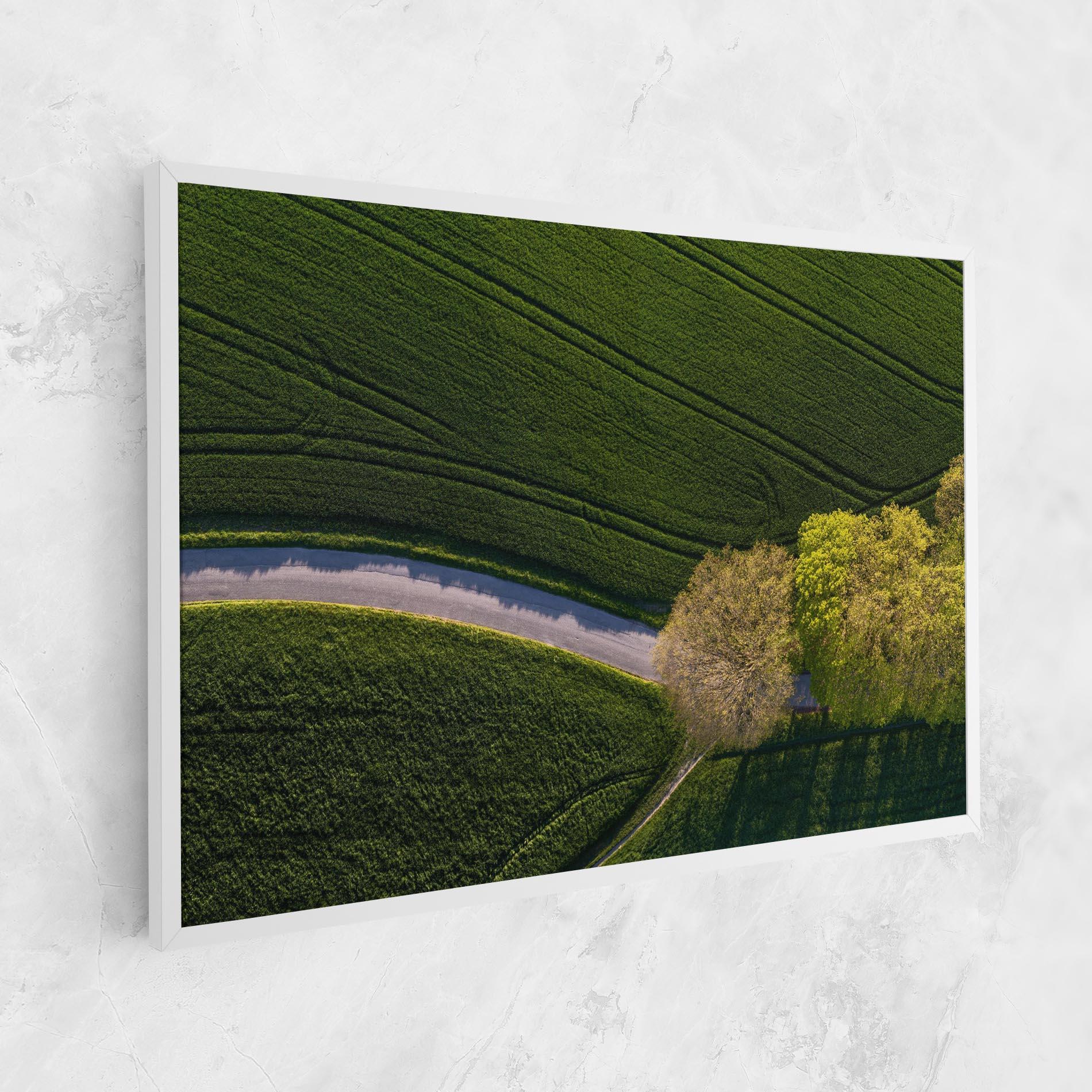Leinwandbild Green Road mockup 1
