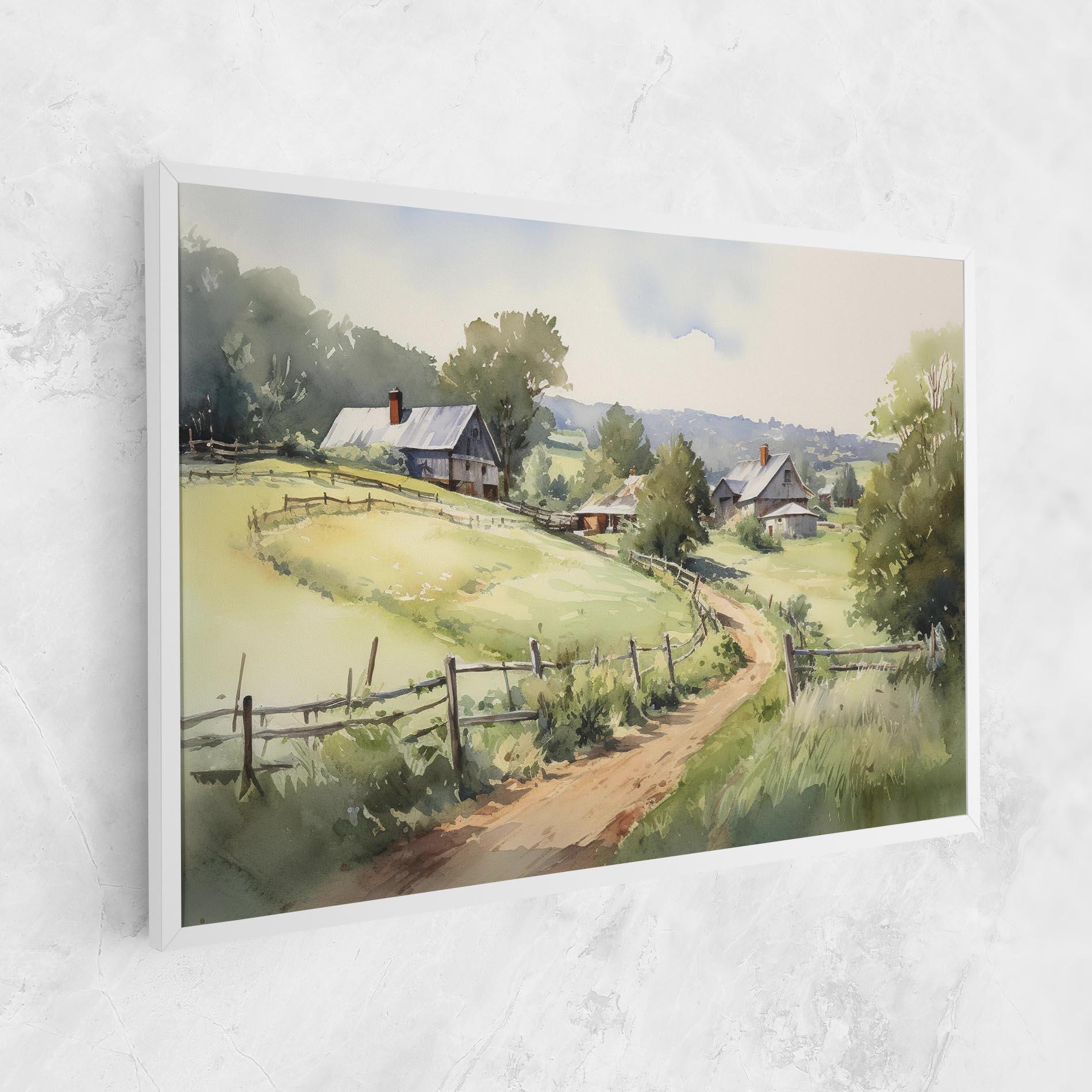 Leinwandbild Rural Farm mockup 1