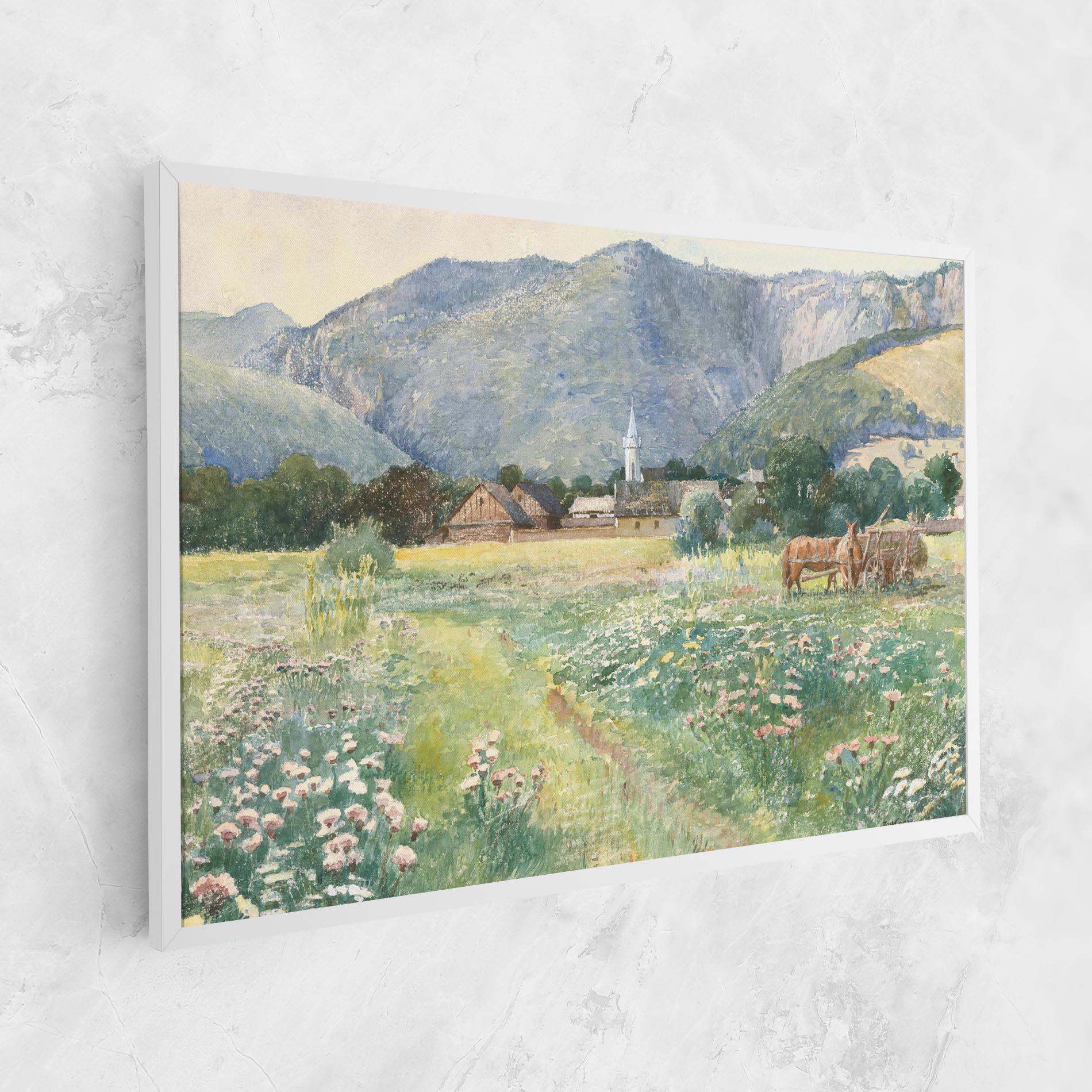 Leinwandbild Rural Painting Art mockup 1