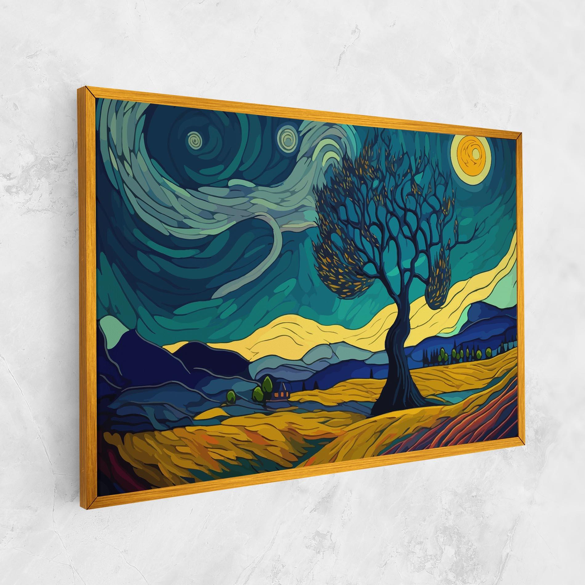 Leinwandbild Abstract Rural Art mockup 1