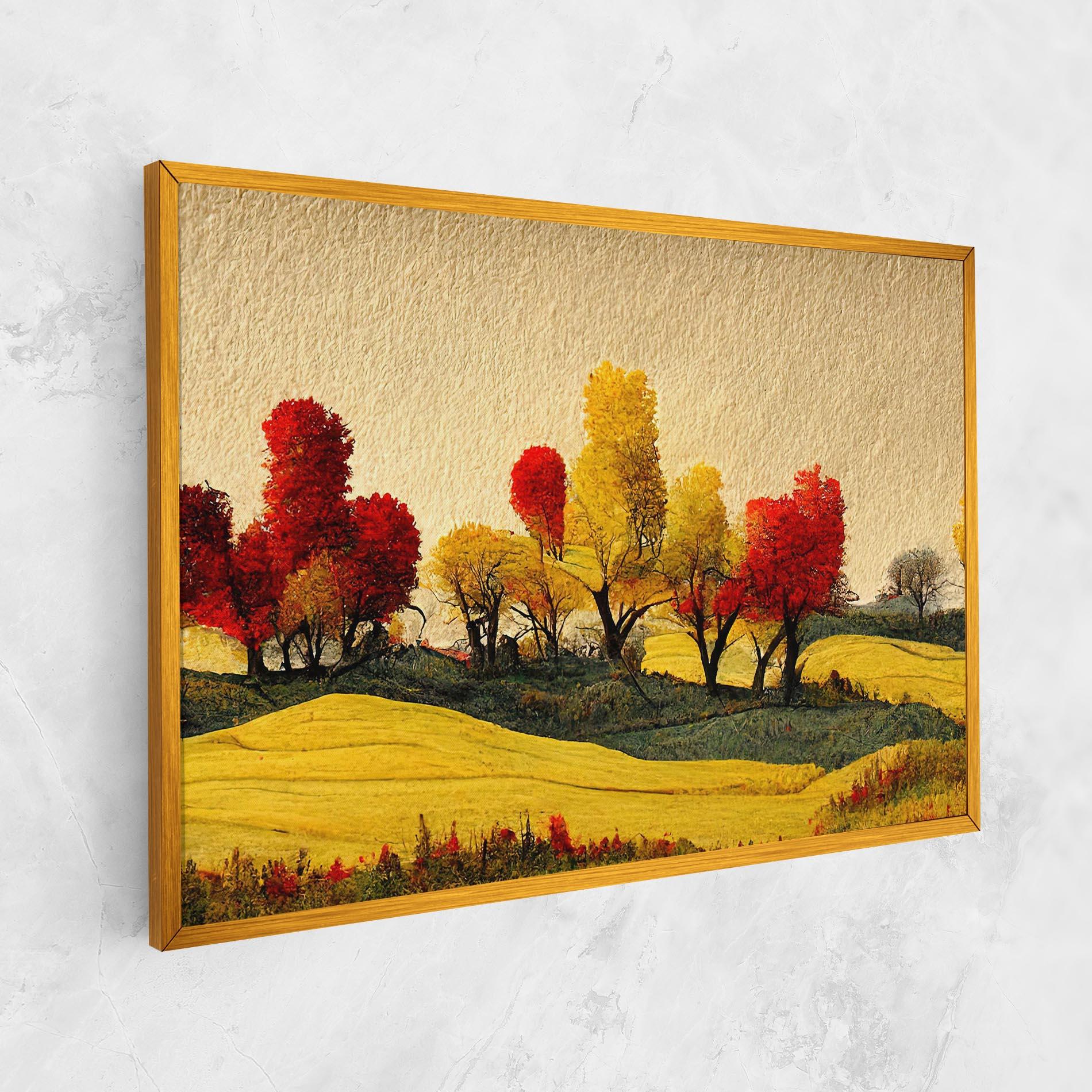 Leinwandbild Autumn Paper Style mockup 1
