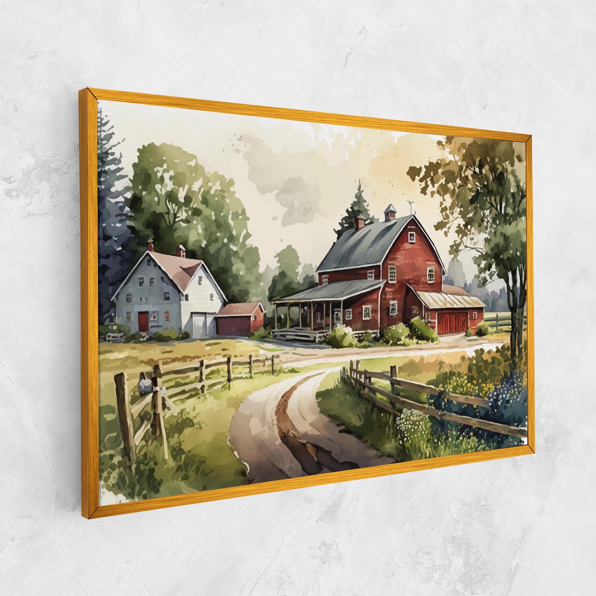 Leinwandbild Farmhouse Painting mockup 1