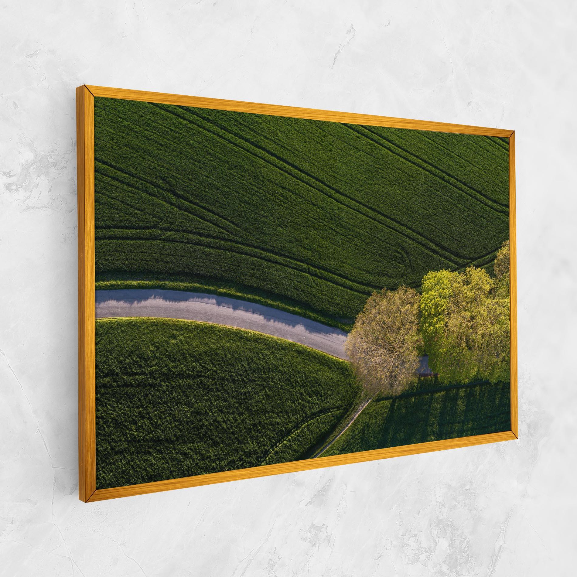 Leinwandbild Green Road mockup 1