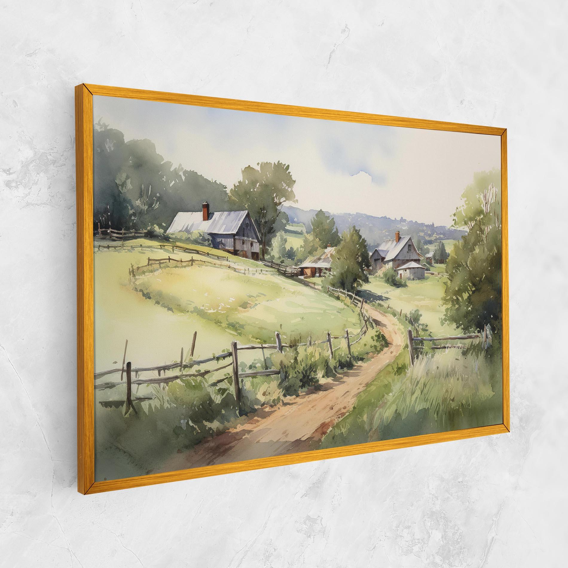 Leinwandbild Rural Farm mockup 1