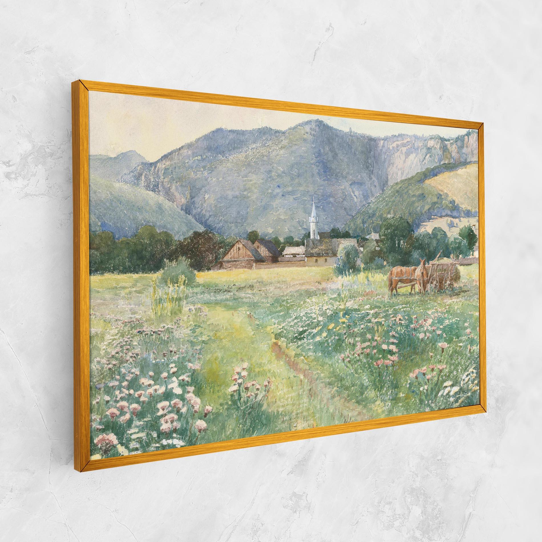 Leinwandbild Rural Painting Art mockup 1