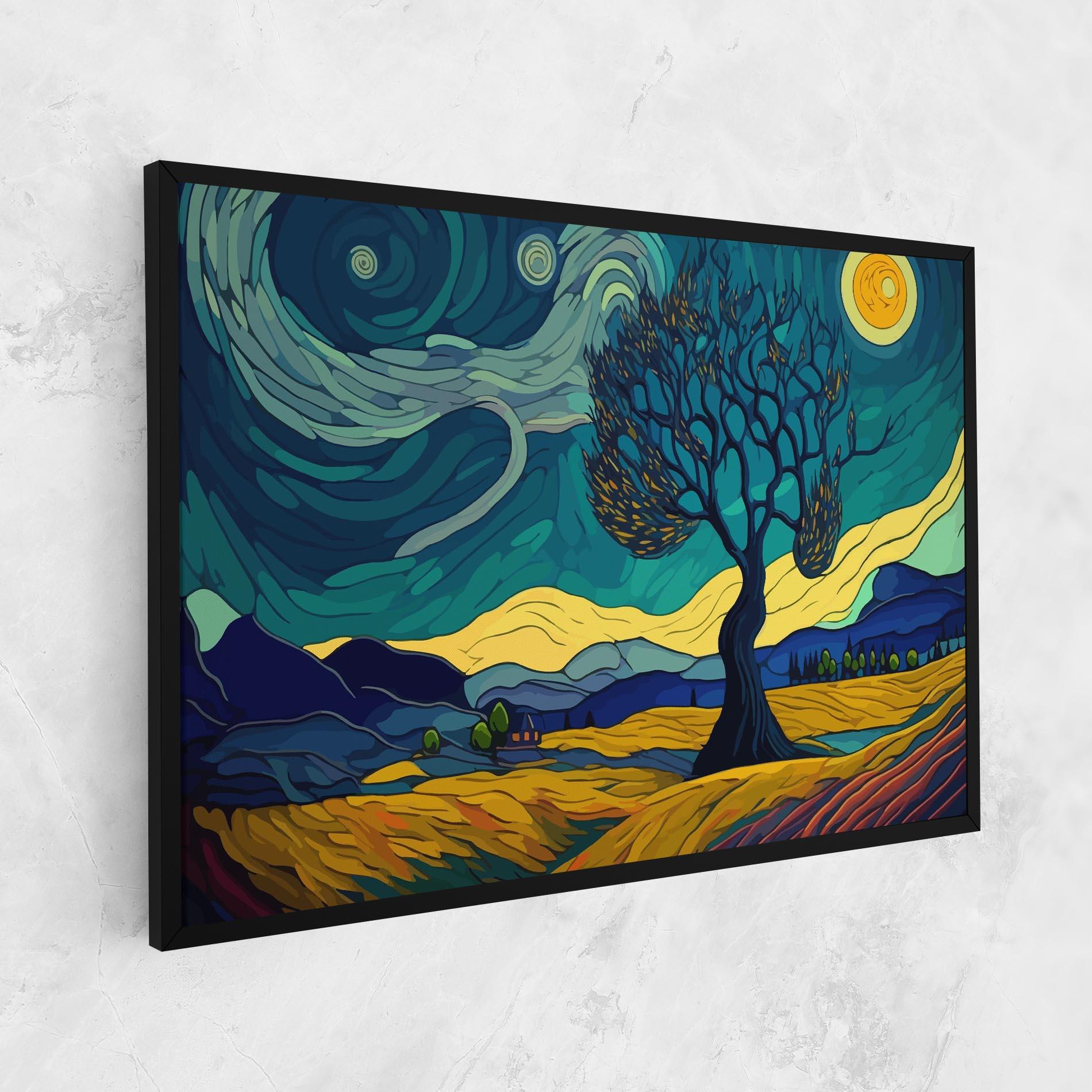 Leinwandbild Abstract Rural Art mockup 1