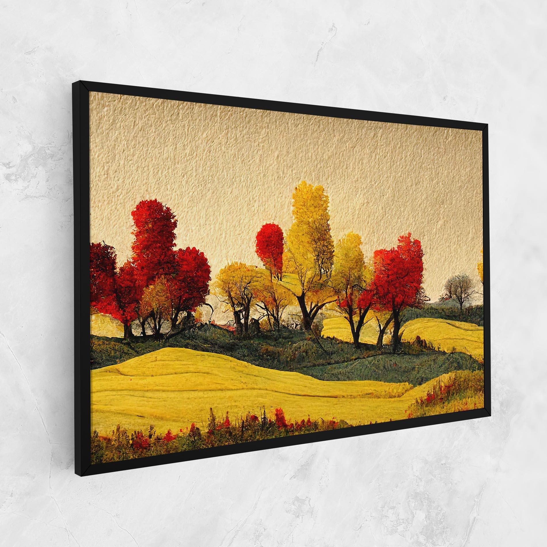 Leinwandbild Autumn Paper Style mockup 1