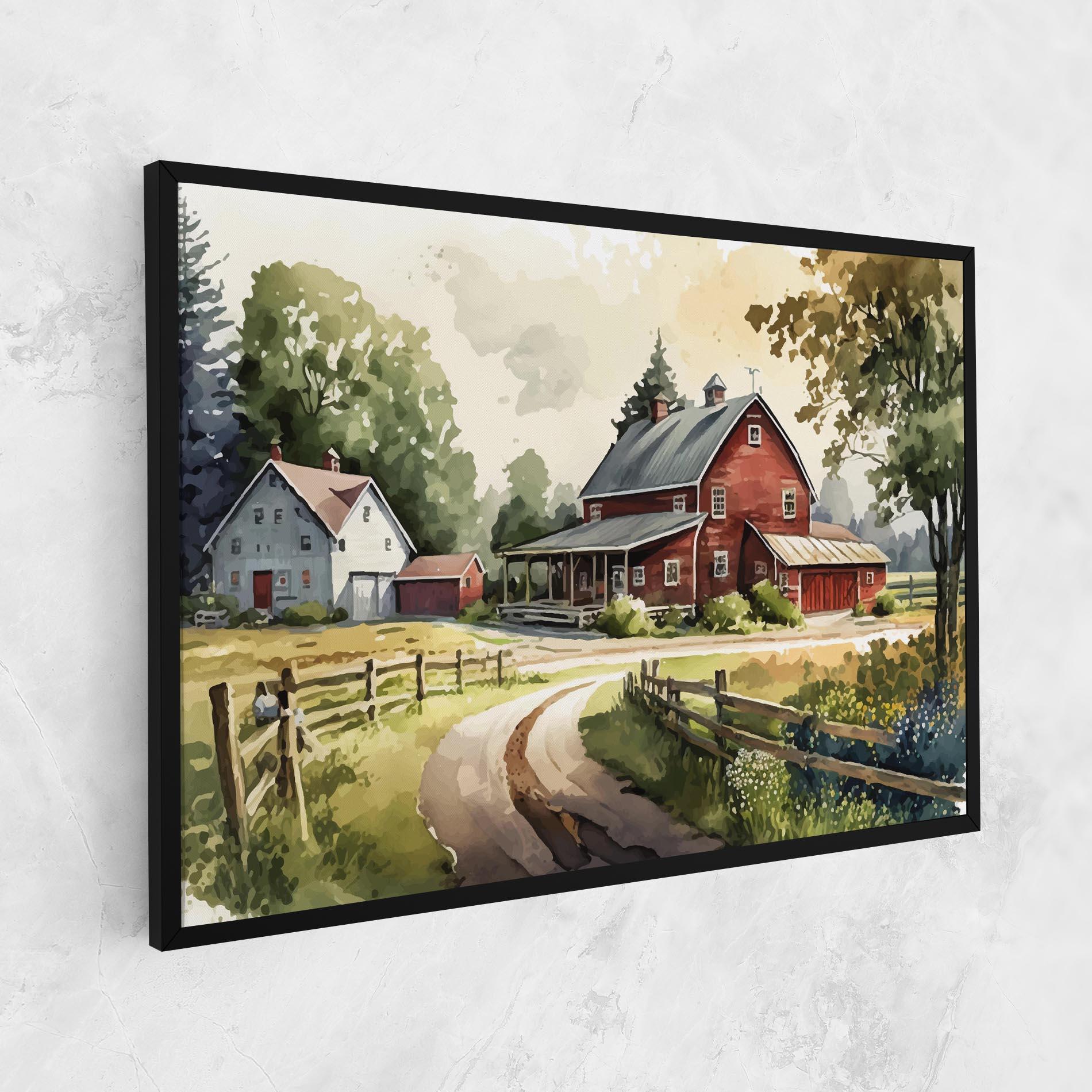Leinwandbild Farmhouse Painting mockup 1