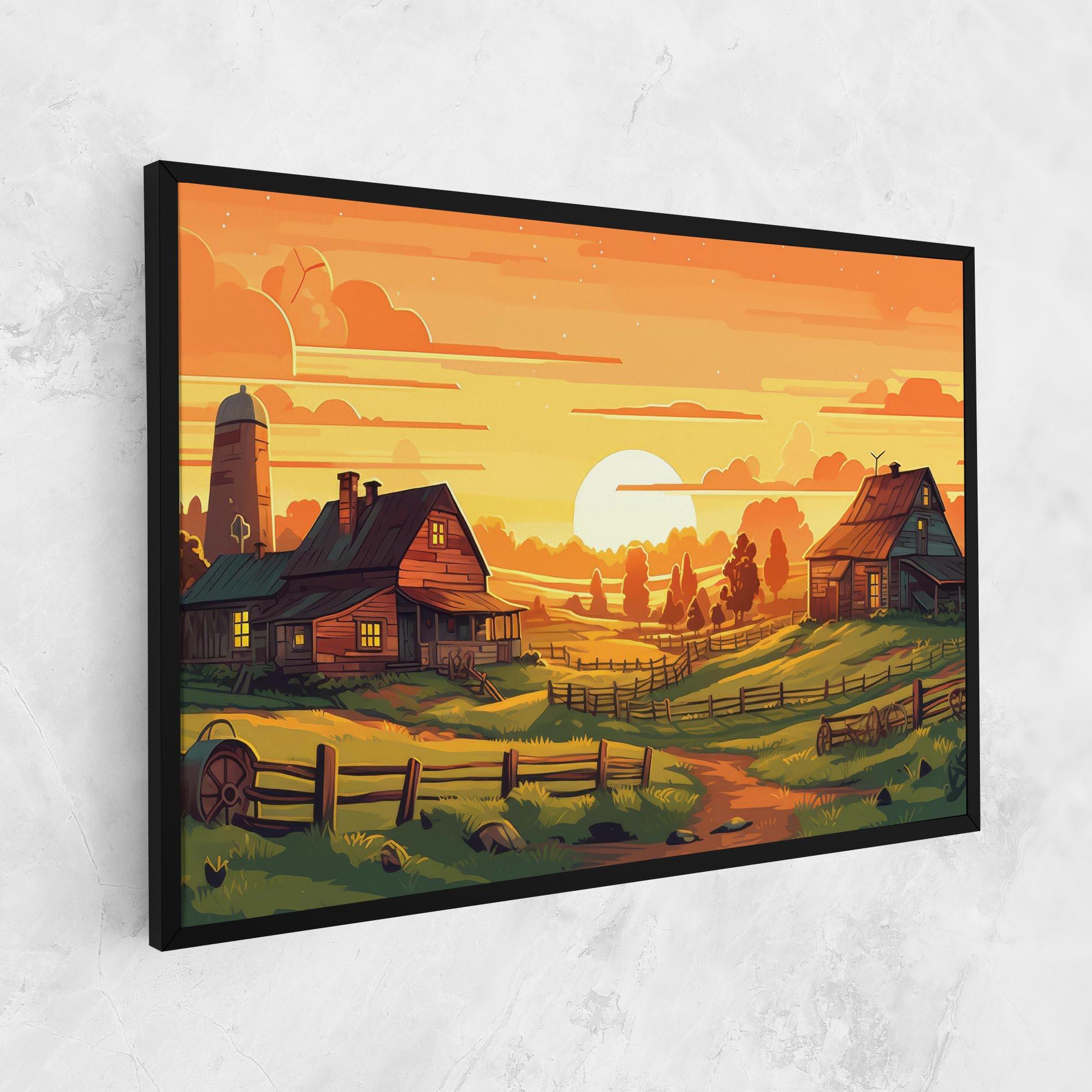 Leinwandbild Farmhouse Sunlight mockup 1